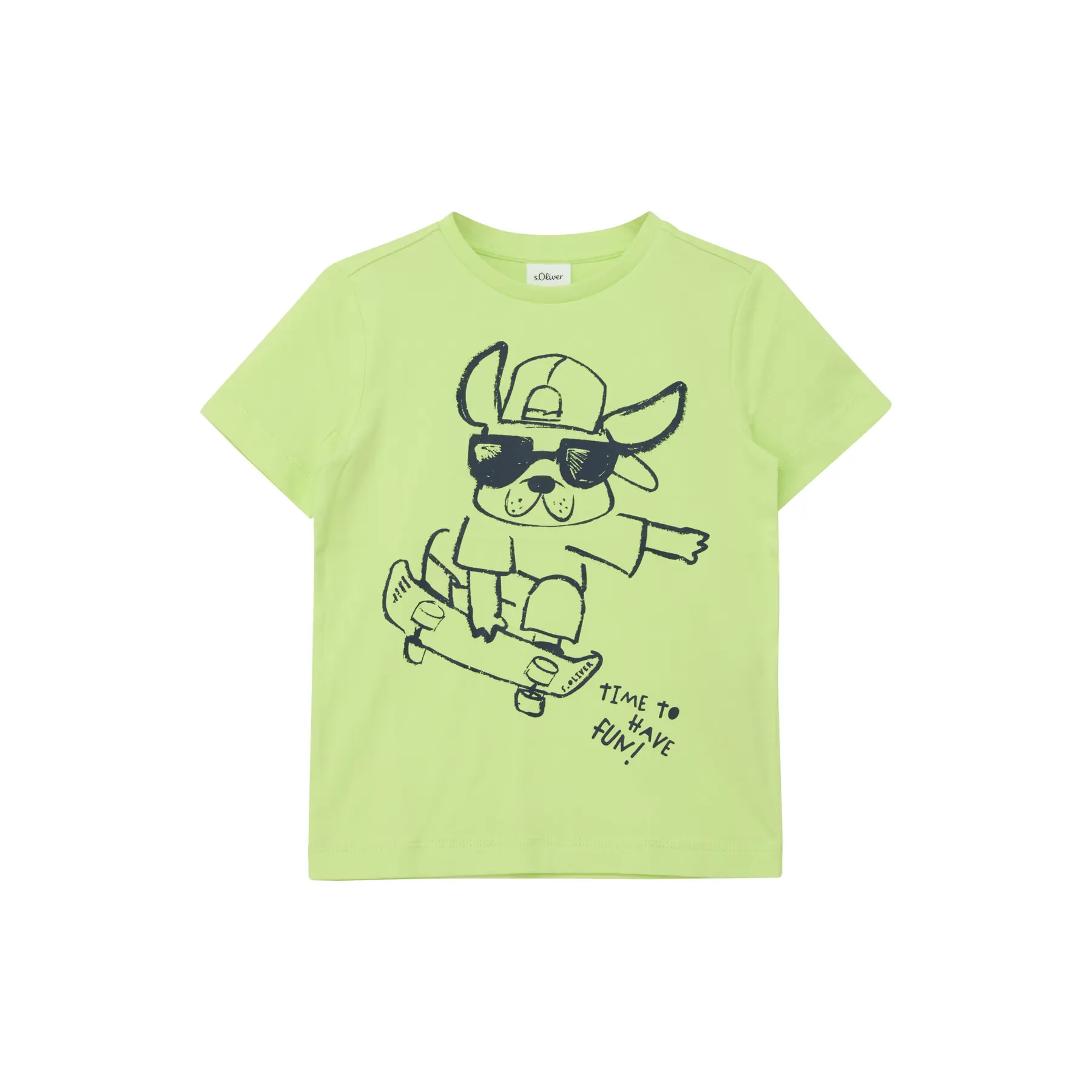 T-shirt van katoen met gedrukt motief voor kind s.Oliver