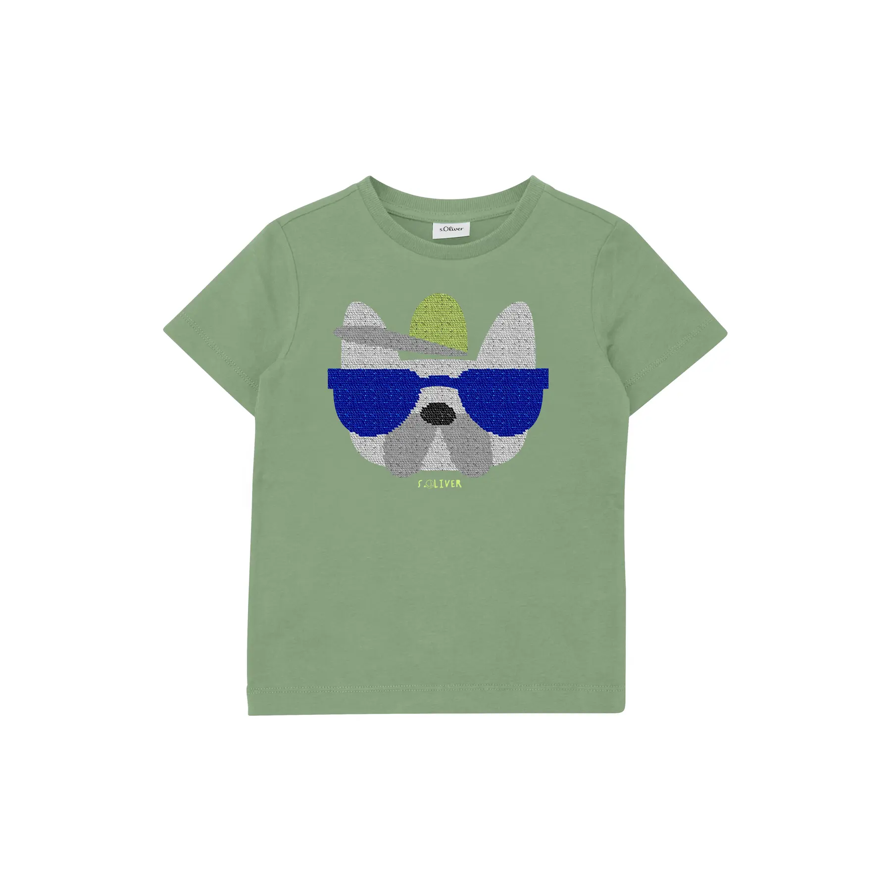 T-shirt con paillettes reversibili e dettaglio stampato bambino s.Oliver