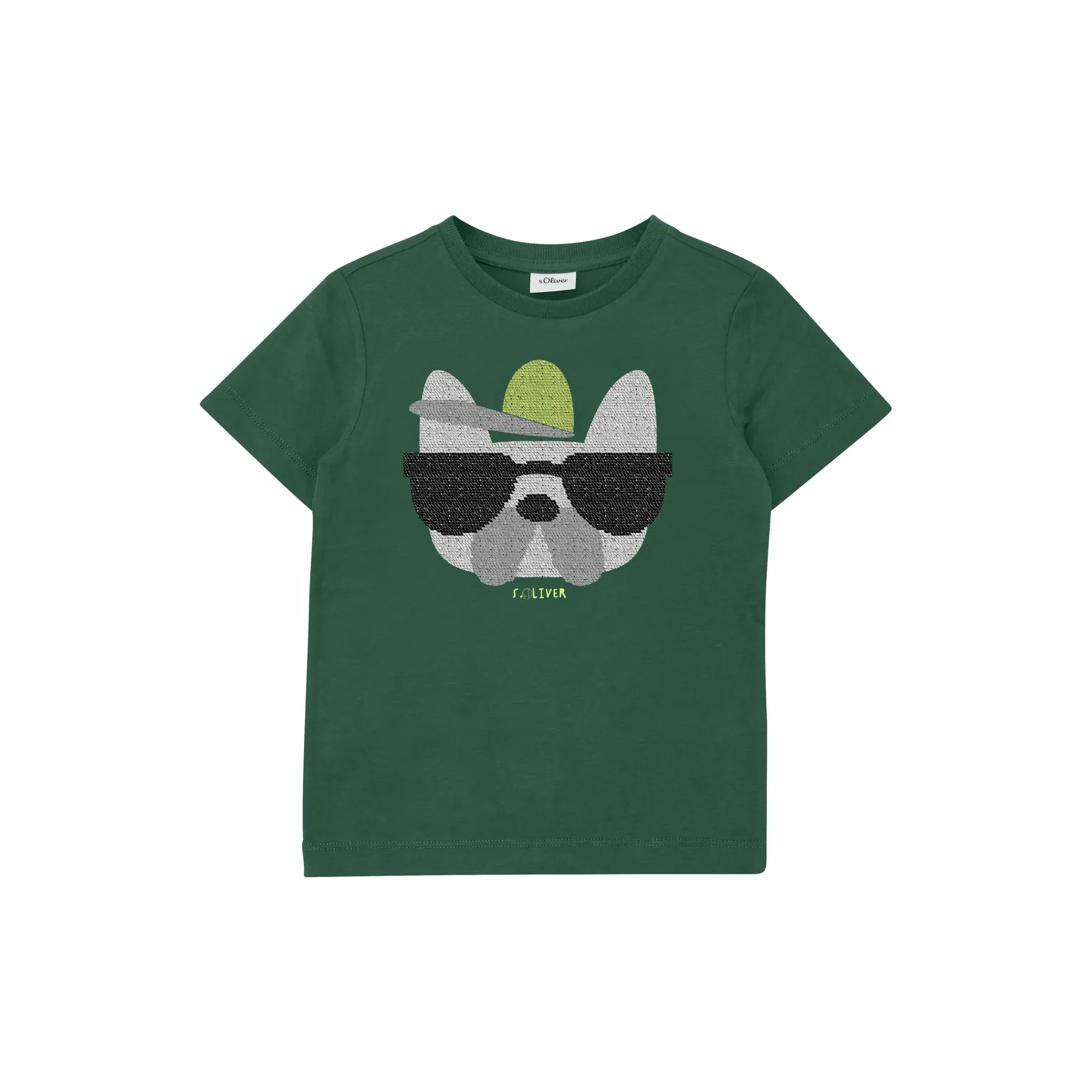 T-shirt con paillettes reversibili e dettaglio stampato bambino s.Oliver