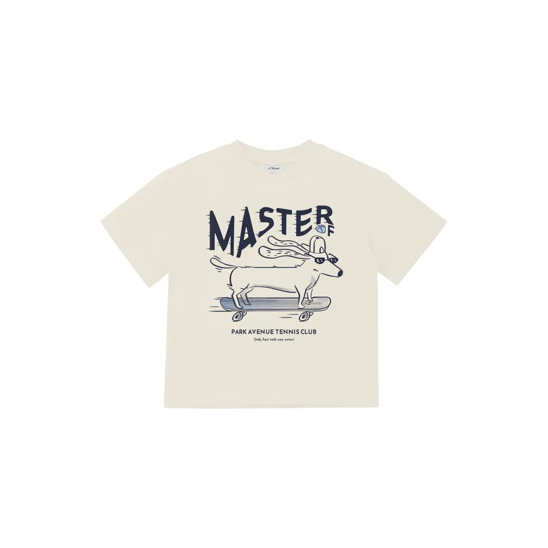 s.Oliver - Jongens t-shirt - Maat 92/98 - Jongens - Creme - onbekend materiaal
