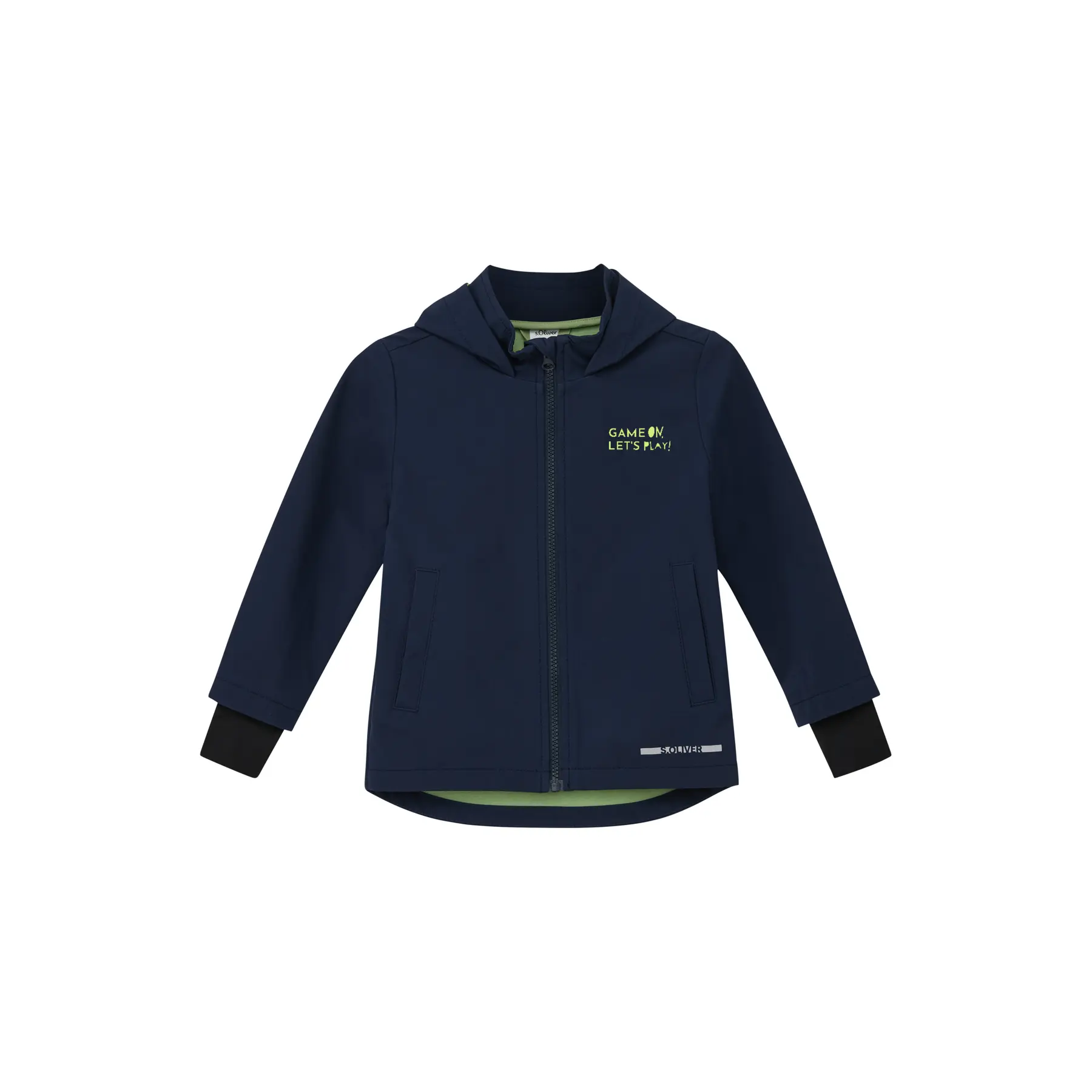 Veste softshell avec bords-côtes en nylon et détails réfléchissants enfant s.Oliver