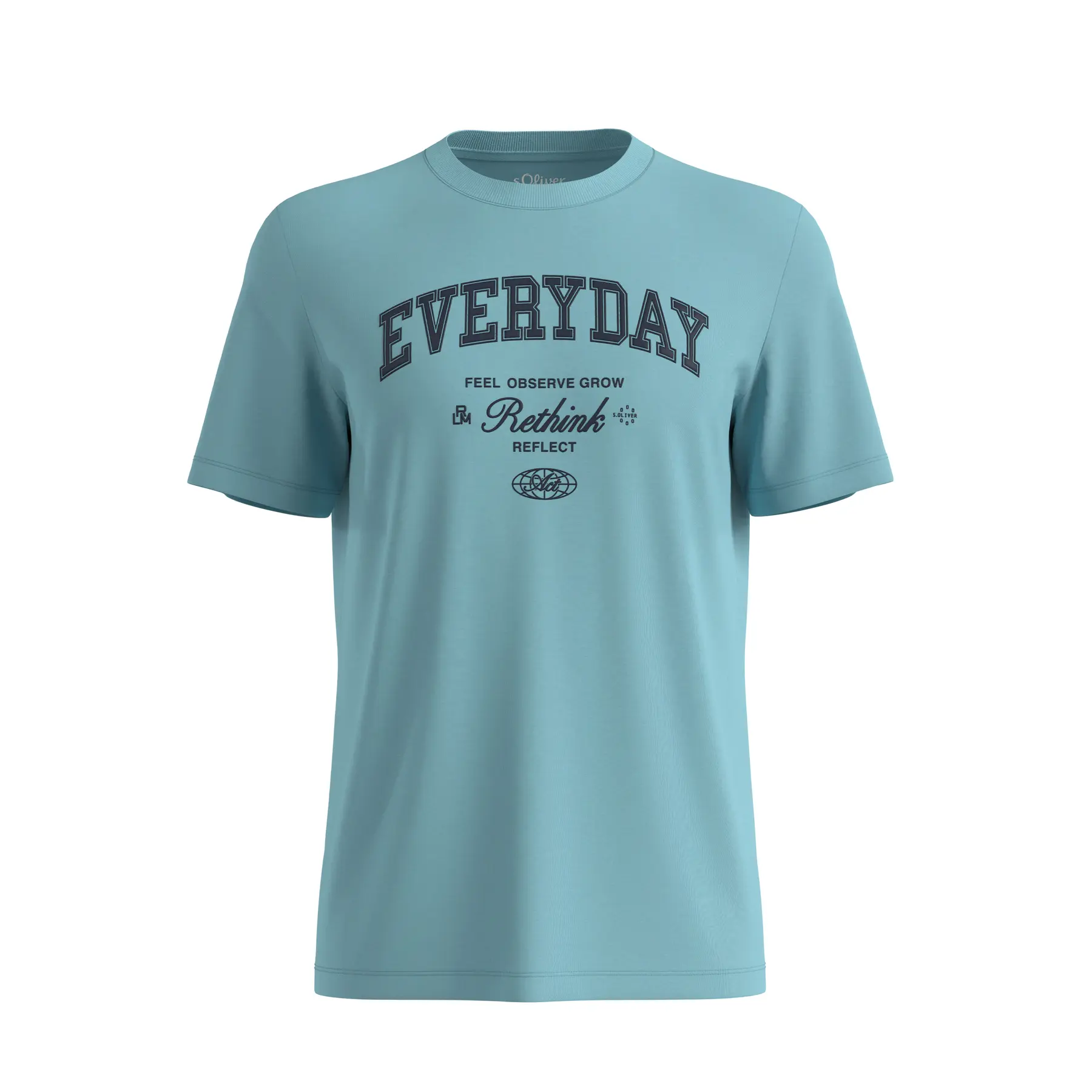 T-shirt van katoenjersey met print aan de voorkant regular fit s.Oliver