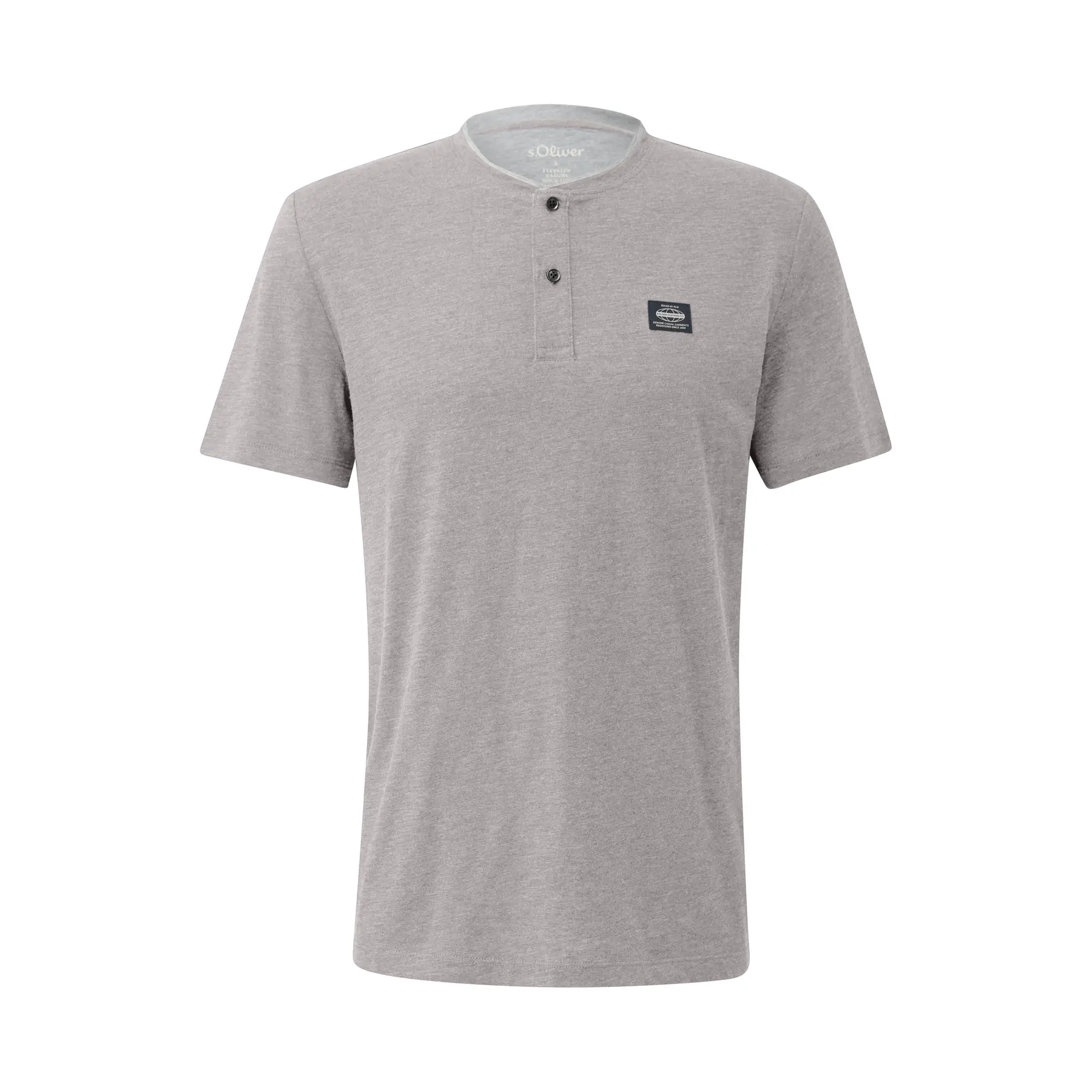 Zachte jersey T-shirt met henley-kraag en knoopsluiting s.Oliver