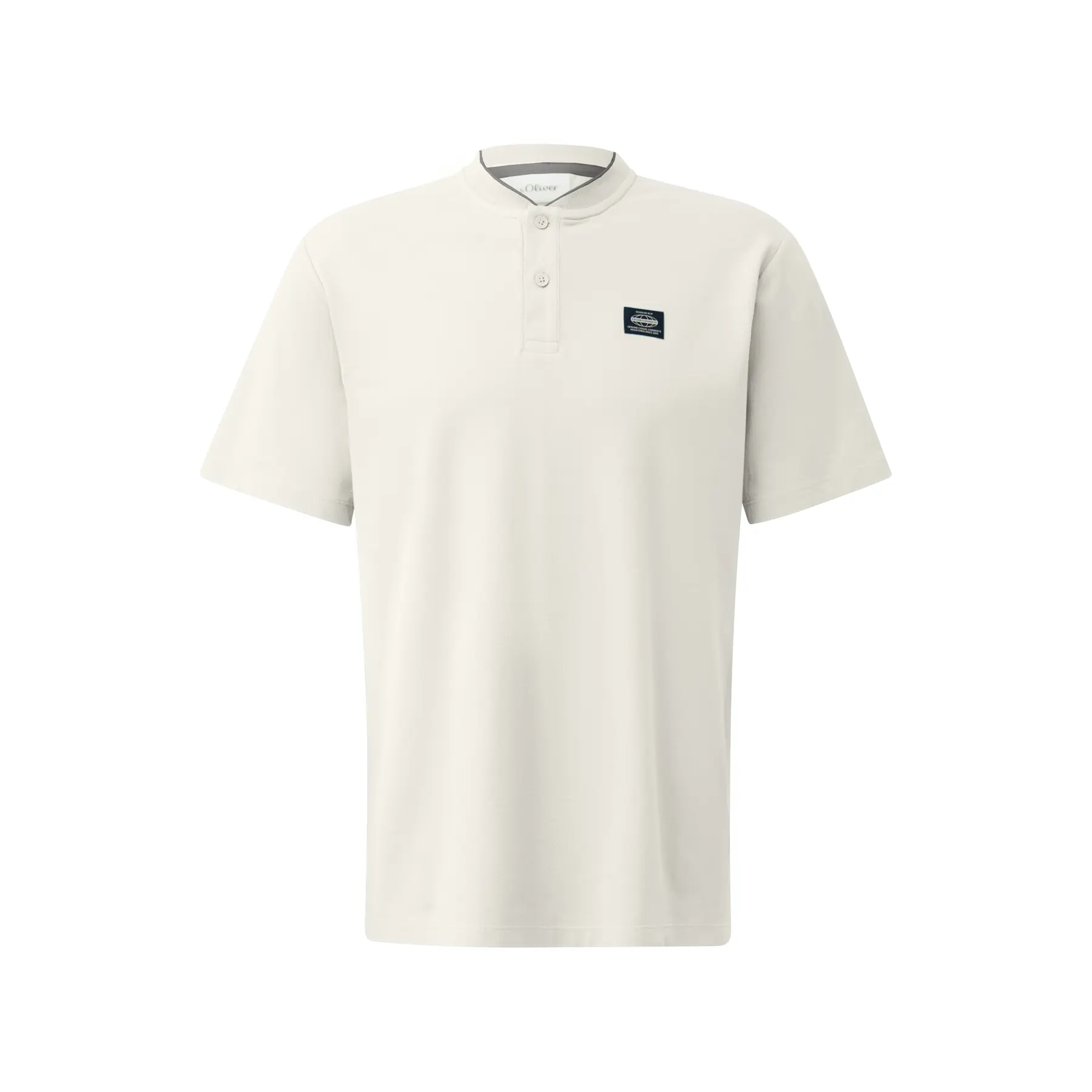 Polo in cotone misto con struttura a costine s.Oliver