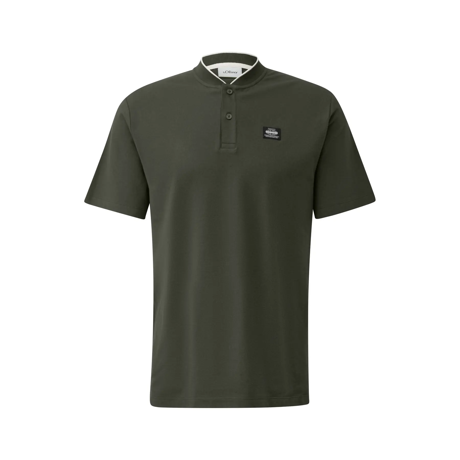 Polo in cotone misto con struttura a costine s.Oliver
