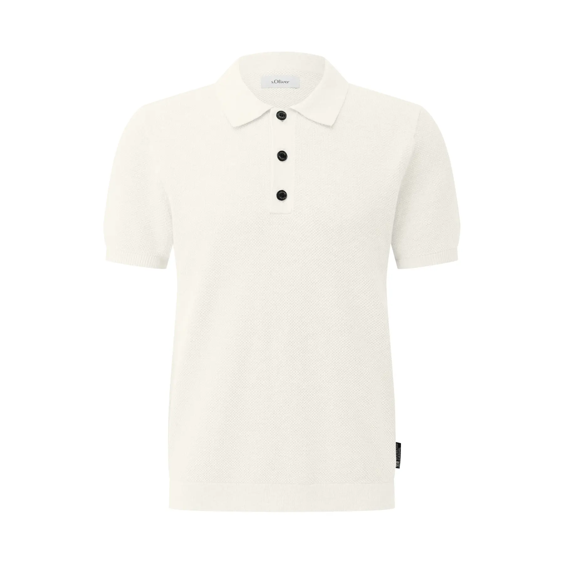 Pullover in cotone con col polo s.Oliver