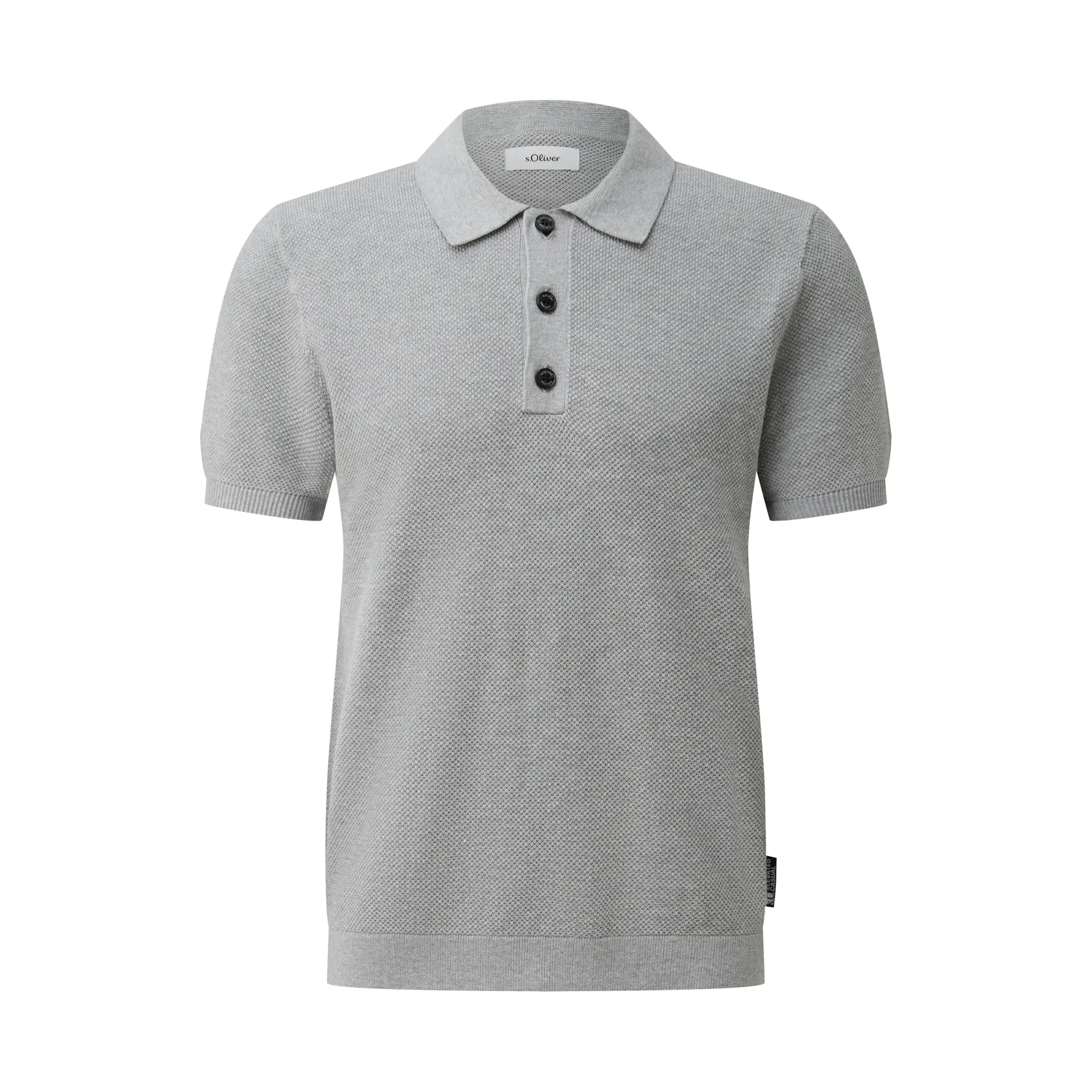 Pullover in cotone con col polo s.Oliver