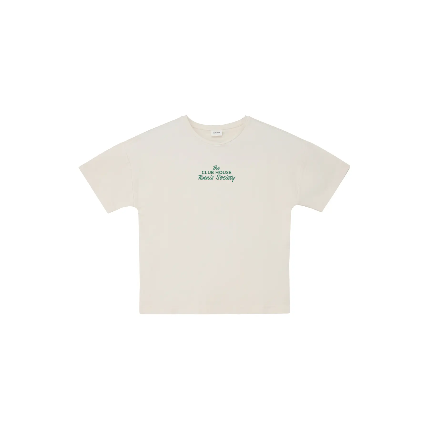 T-Shirt Schnitt Boxy aus leichtem Fleece mit wechselndem Druck Mädchen s.Oliver