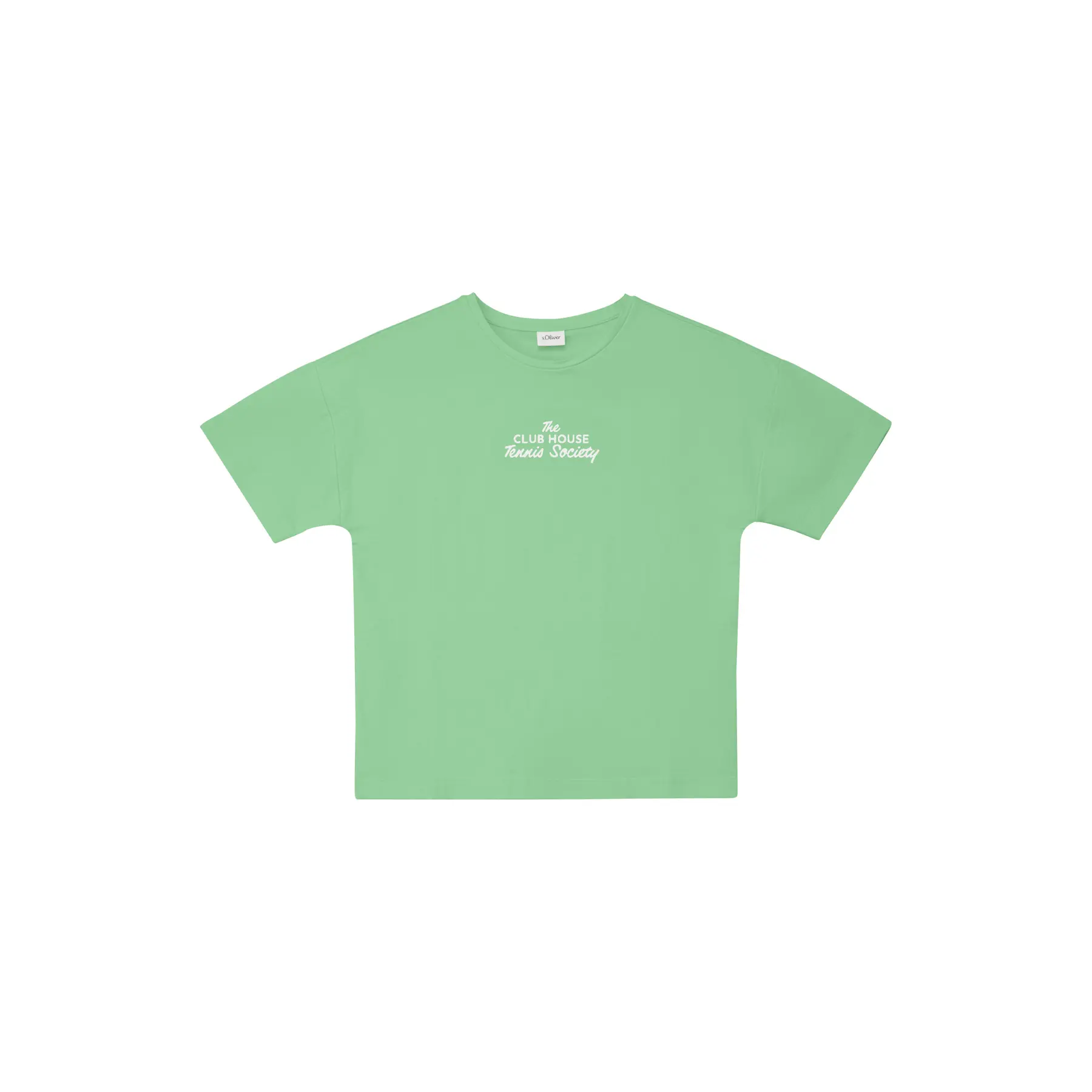 T-Shirt Schnitt Boxy aus leichtem Fleece mit wechselndem Druck Mädchen s.Oliver
