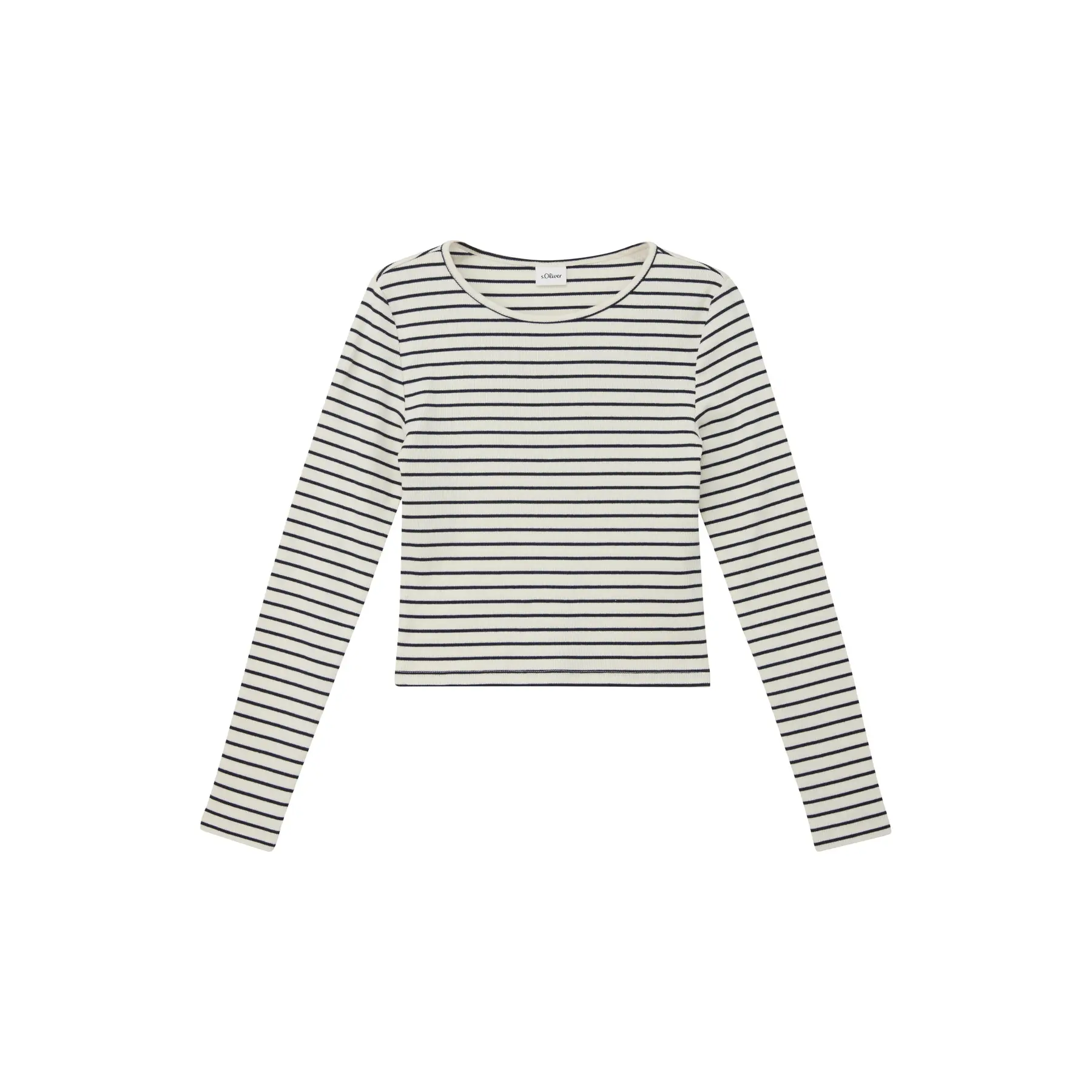 T-Shirt Kurz Slim Fit mit Rippstruktur Mädchen s.Oliver