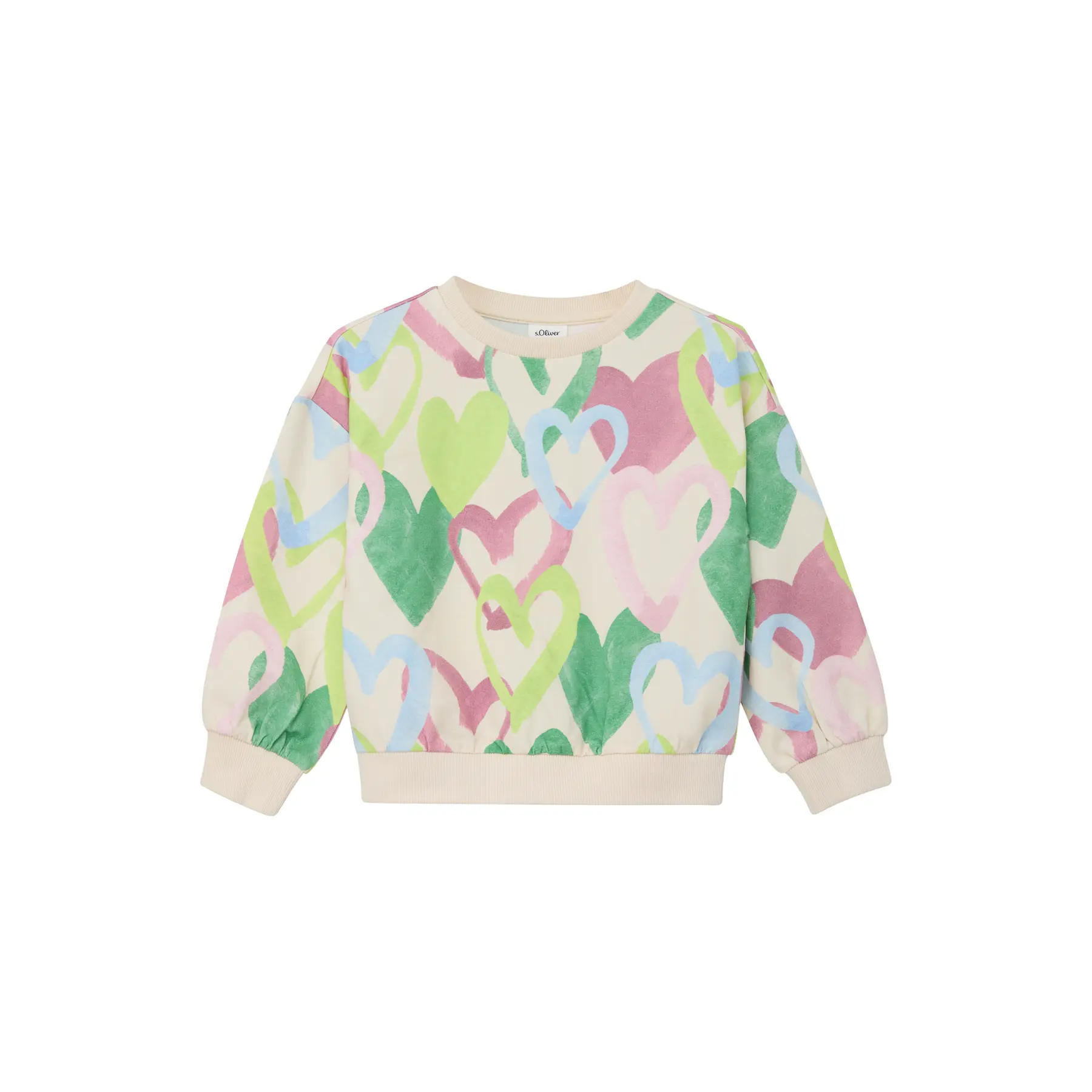 Felpa oversize con stampa all-over ragazza s.Oliver