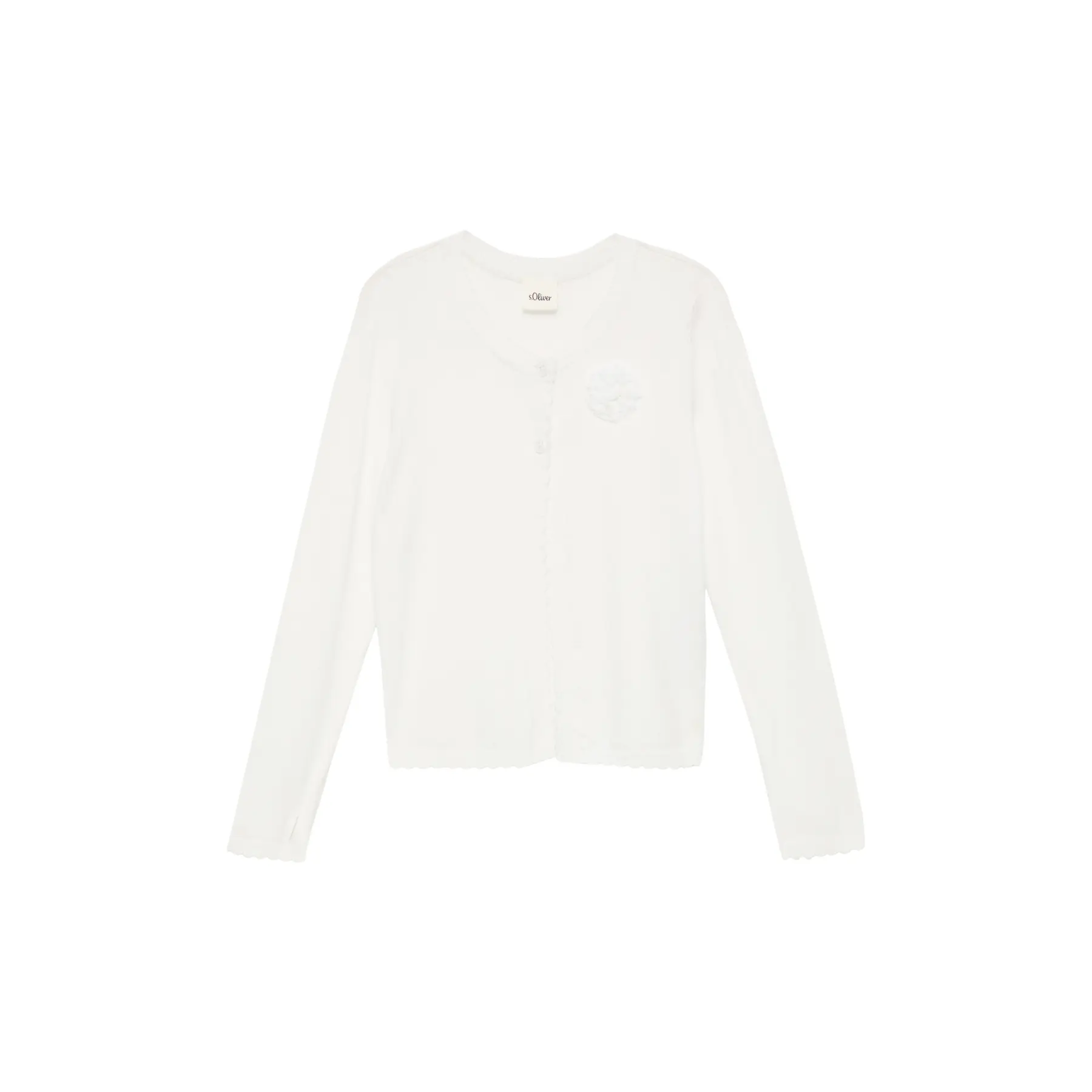 Cardigan avec patte de boutonnage et application fille s.Oliver