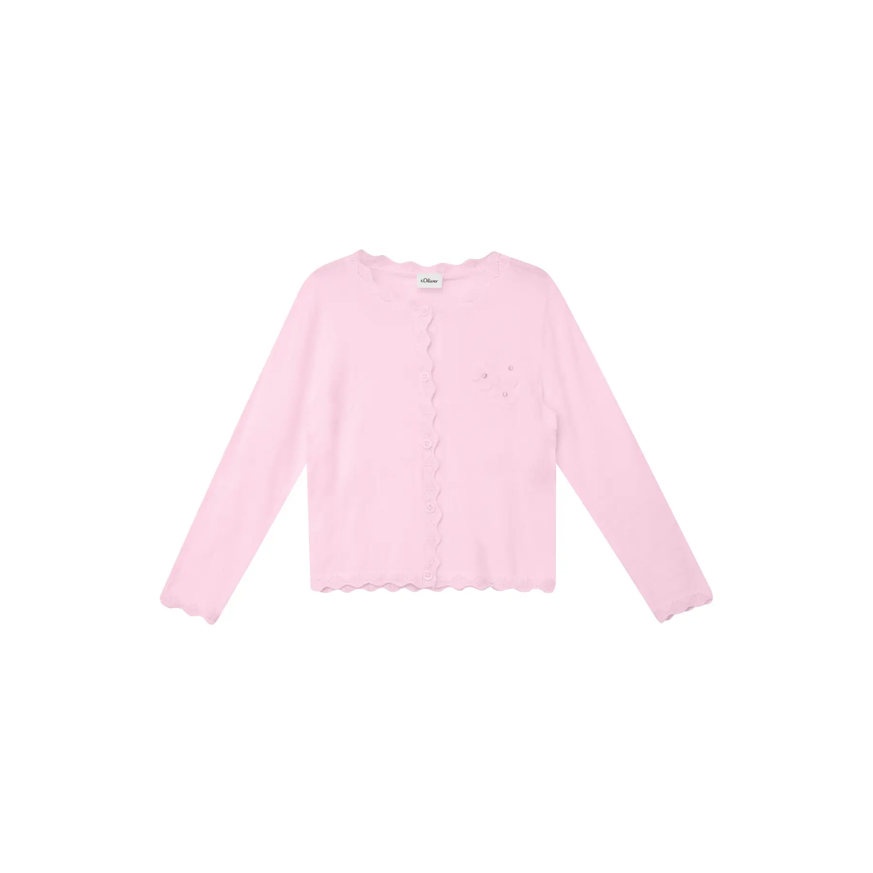 Cardigan avec patte de boutonnage et application fille s.Oliver