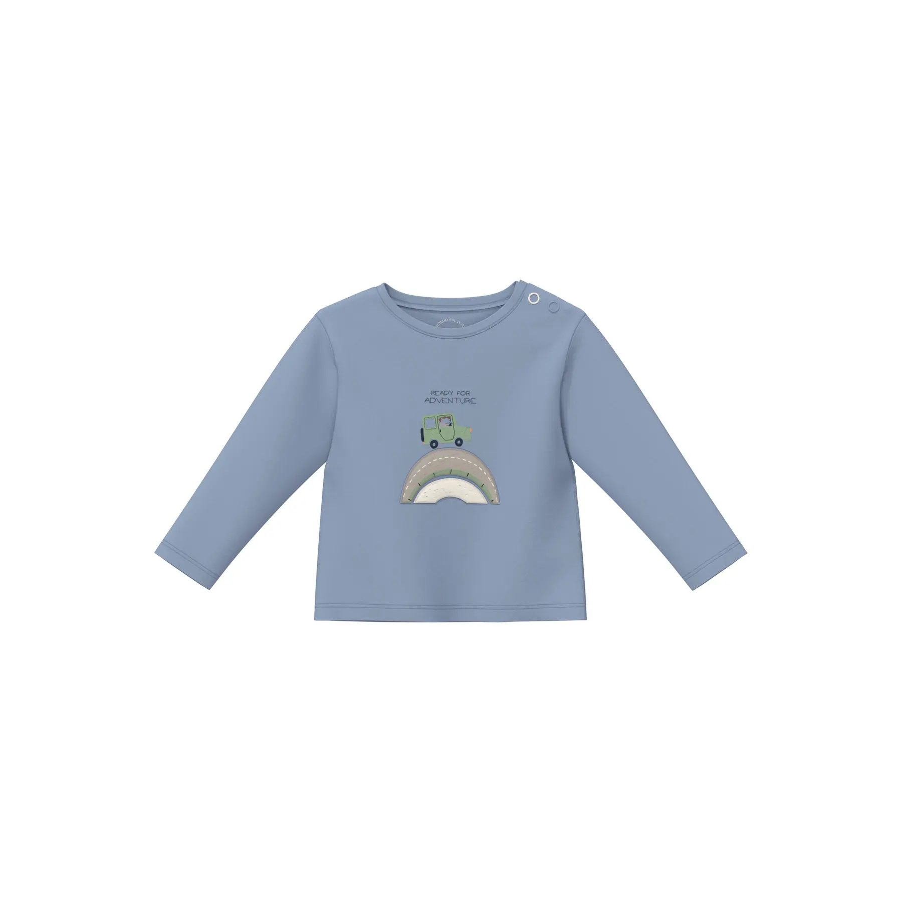 T-shirt à manches longues avec imprimé devant et boutons-pression latéraux bébé s.Oliver