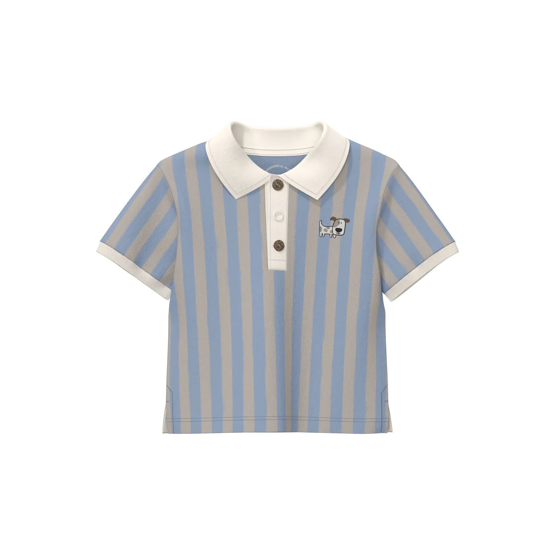 Leichtes Fleece-Polo mit Allover-Print für Babys s.Oliver