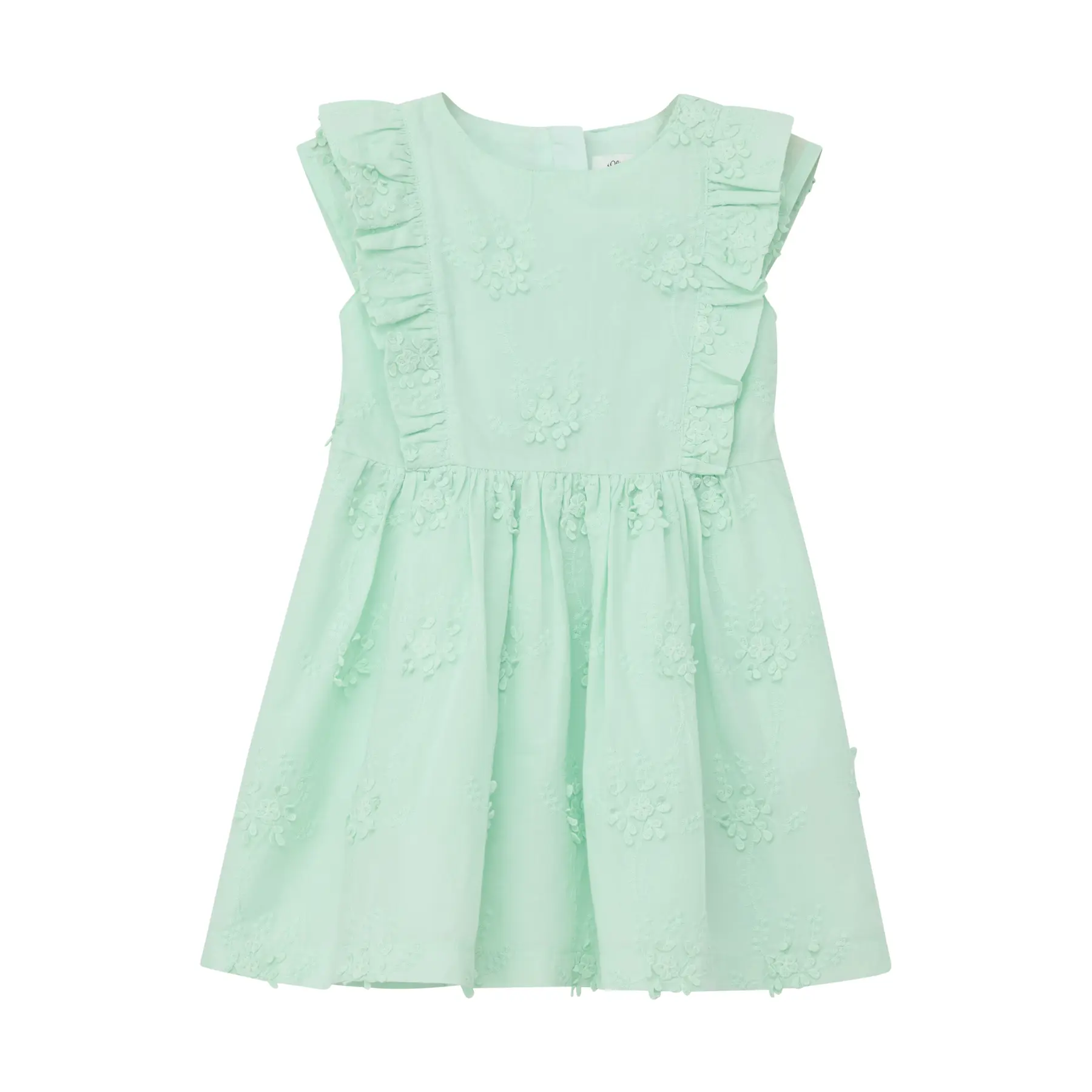 Robe courte à manches papillon avec broderie florale fille s.Oliver