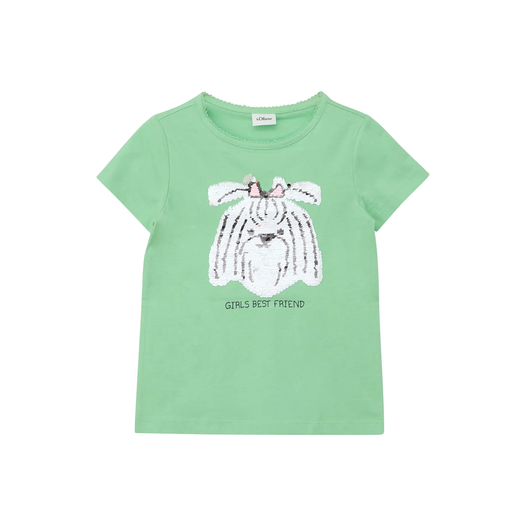 T-shirt mit reversiblen Pailletten und Rundhalsausschnitt Mädchen s.Oliver