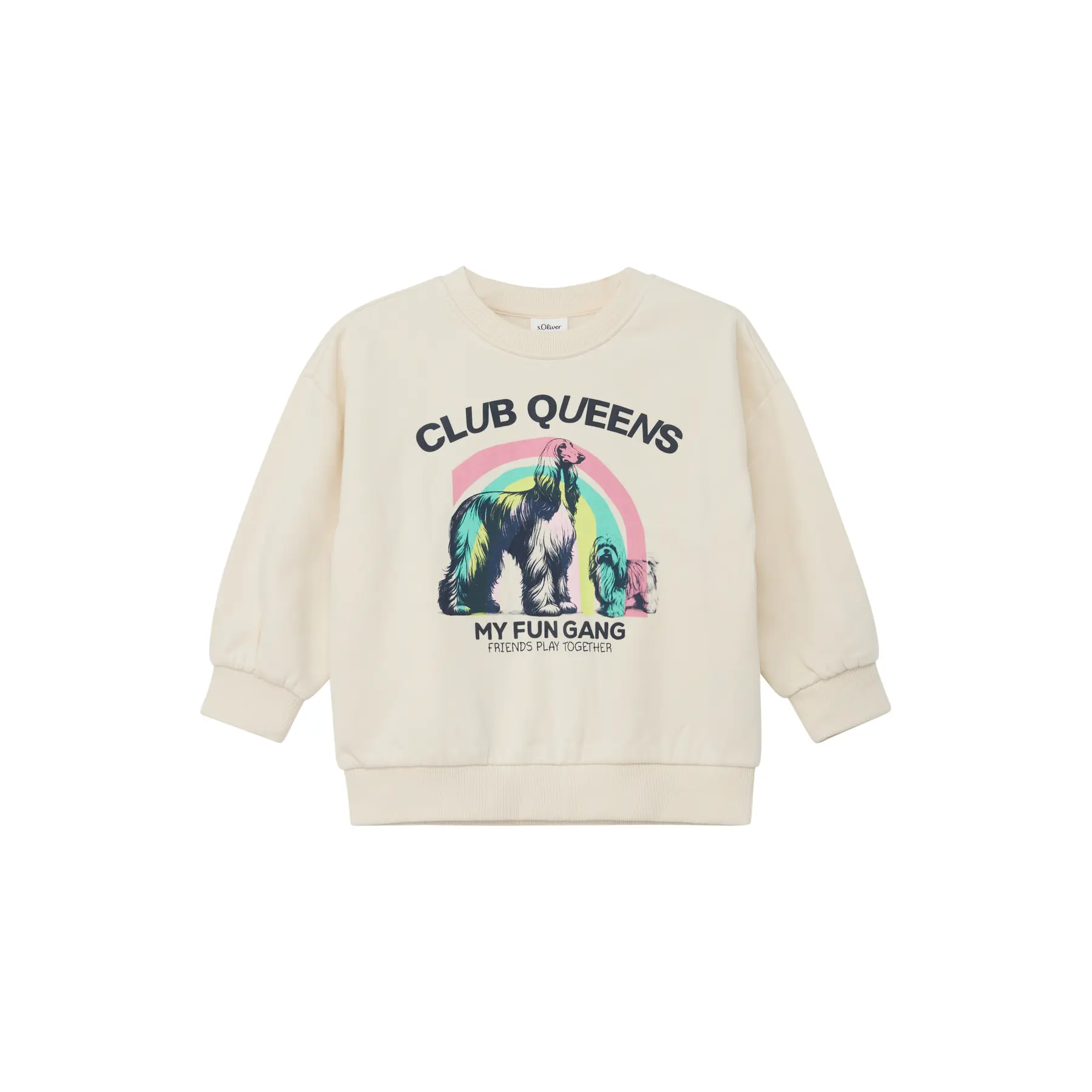 Oversize Sweatshirt mit Schaumdruck Mädchen s.Oliver