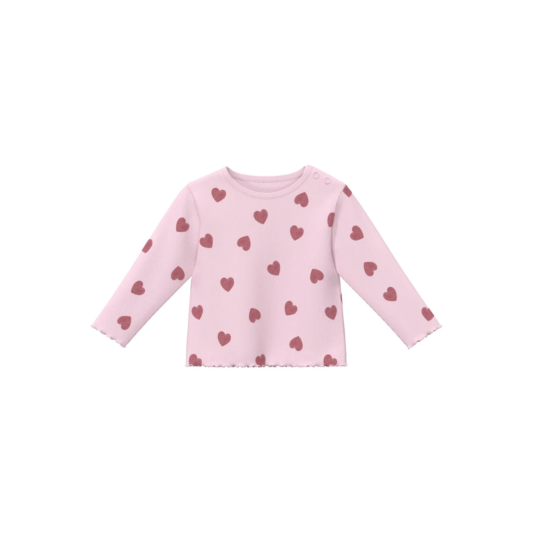 Langarmshirt mit Allover-Print und Druckknöpfen für Babys s.Oliver