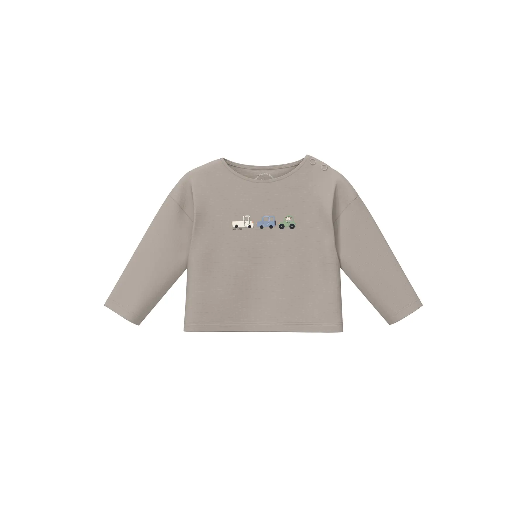 Unisex T-shirt met casual snit met artwork en drukknoopjes voor baby's s.Oliver