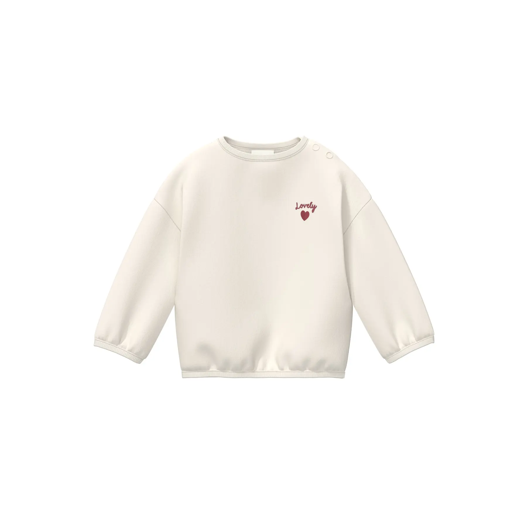 Weit geschnittenes Sweatshirt mit Druck auf dem Rücken und Bestickung für Babys s.Oliver