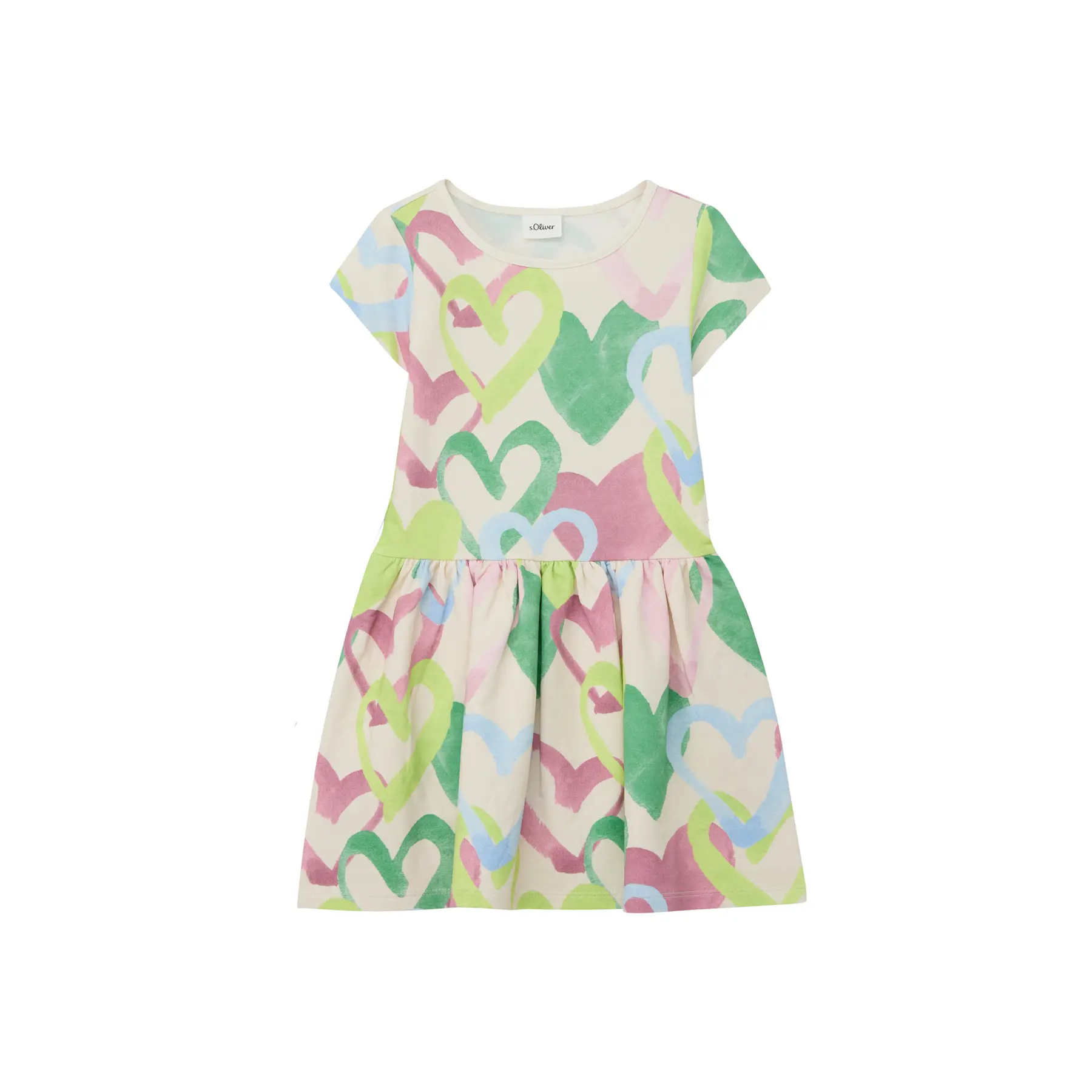 Robe courte en felpa léger avec imprimé all-over bébé fille s.Oliver