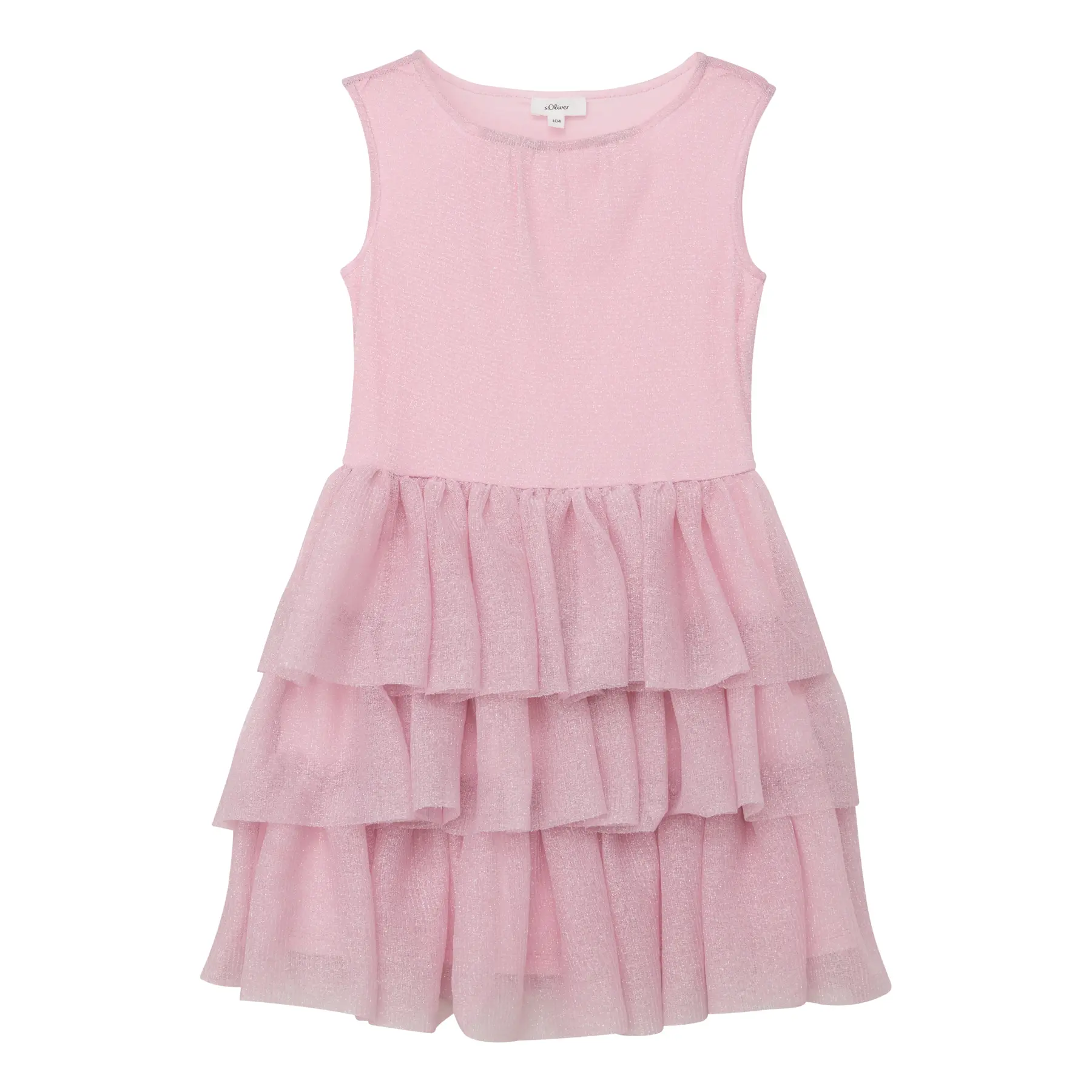Robe courte à volants en mesh chatoyant fille s.Oliver