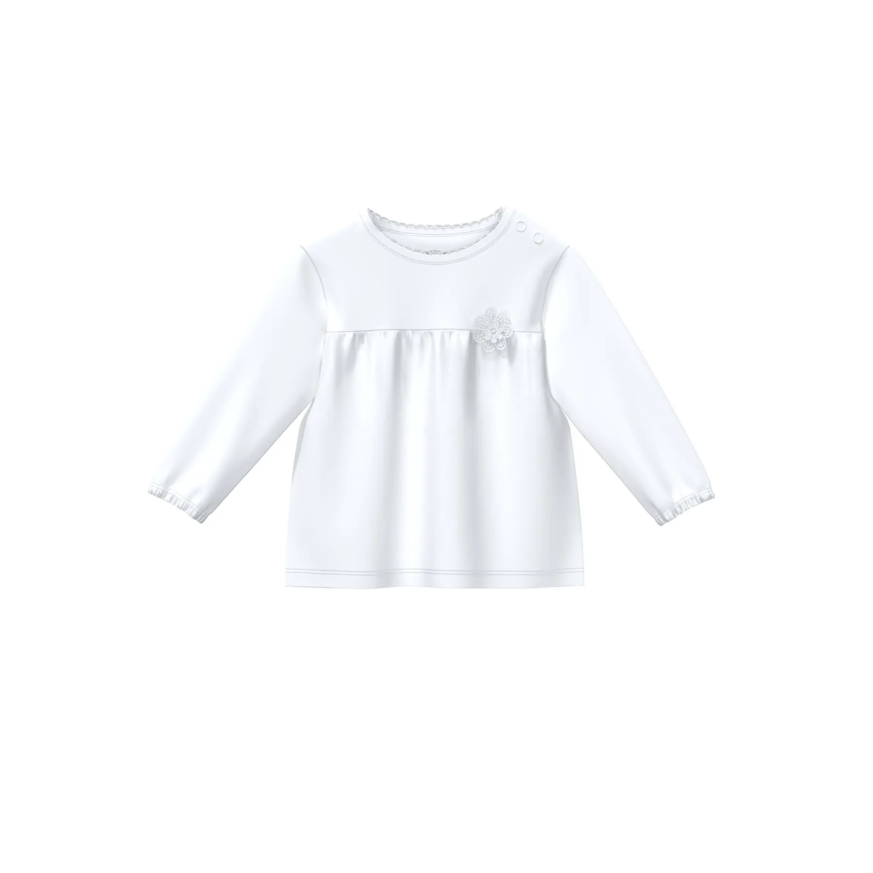 T-shirt a maniche lunghe a forma di trapezio con applicazione per bebè s.Oliver