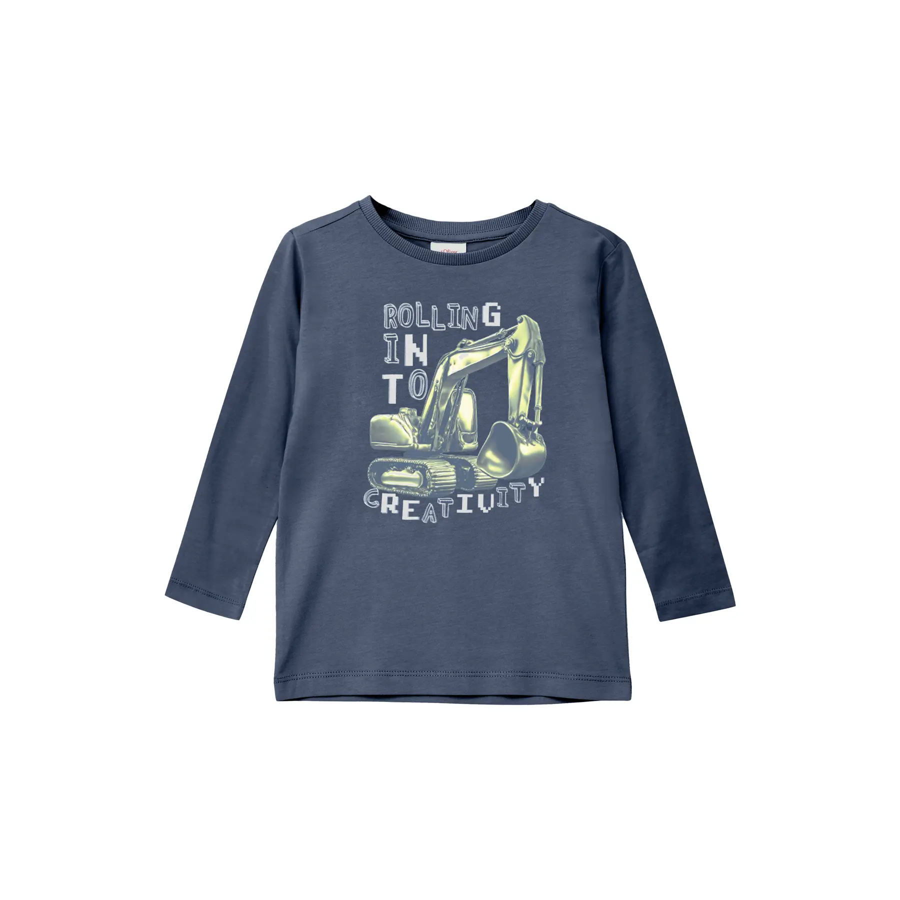 Langarmshirt Regular Fit mit Druck vorne Kind s.Oliver