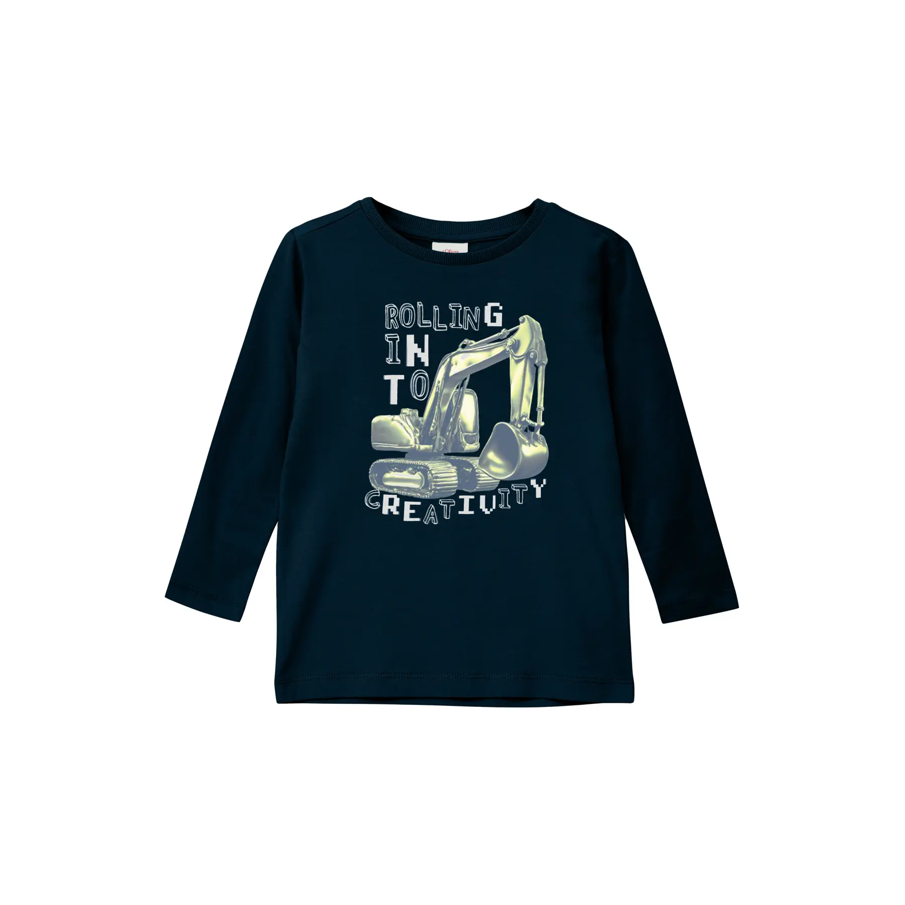 Langarmshirt Regular Fit mit Druck vorne Kind s.Oliver