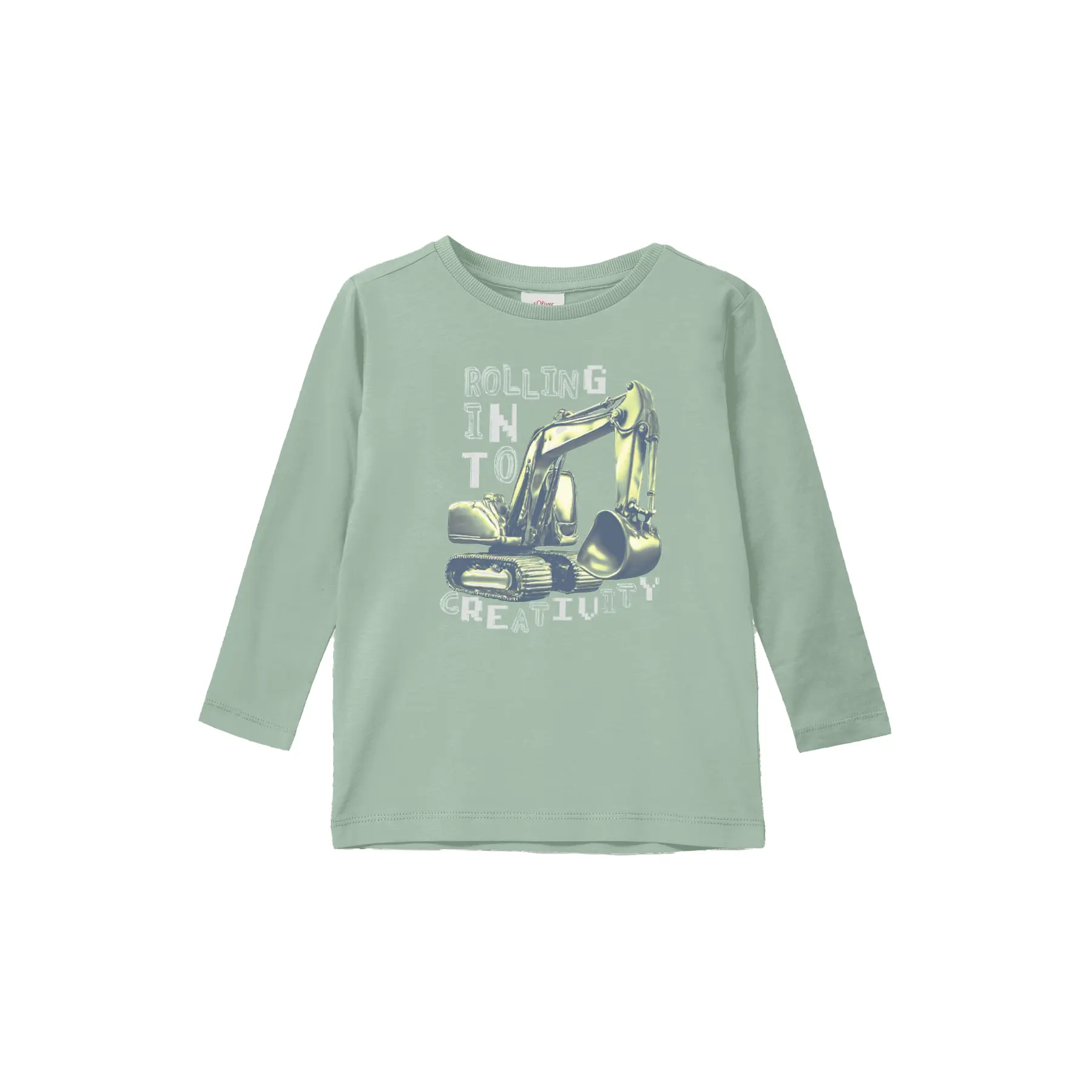 Langarmshirt Regular Fit mit Druck vorne Kind s.Oliver