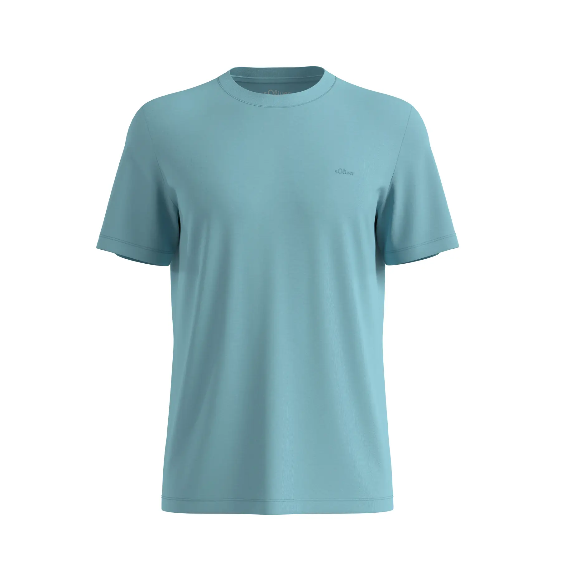 T-Shirt aus Baumwolle mit Logo-Patch und Rundhals s.Oliver