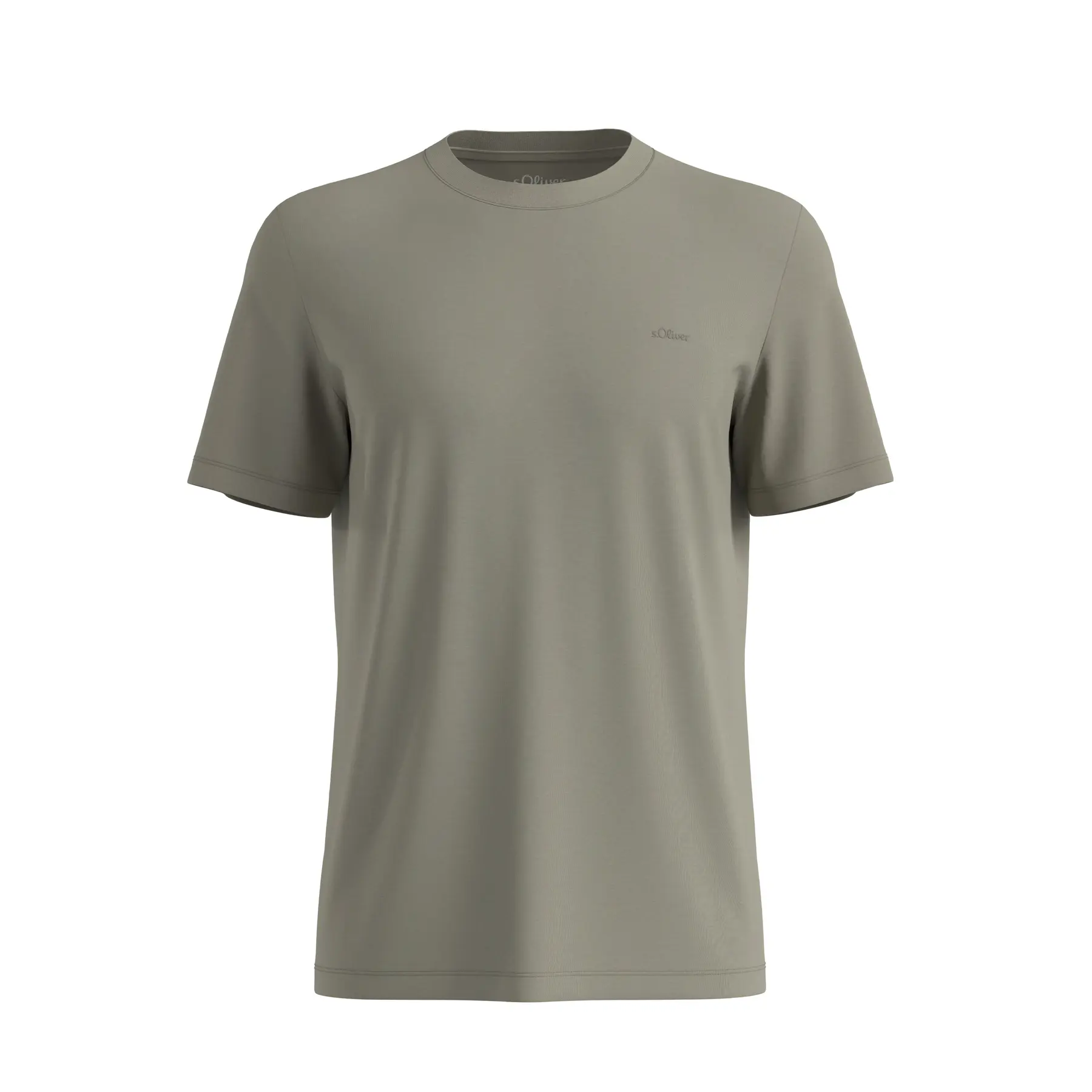 T-Shirt aus Baumwolle mit Logo-Patch und Rundhals s.Oliver