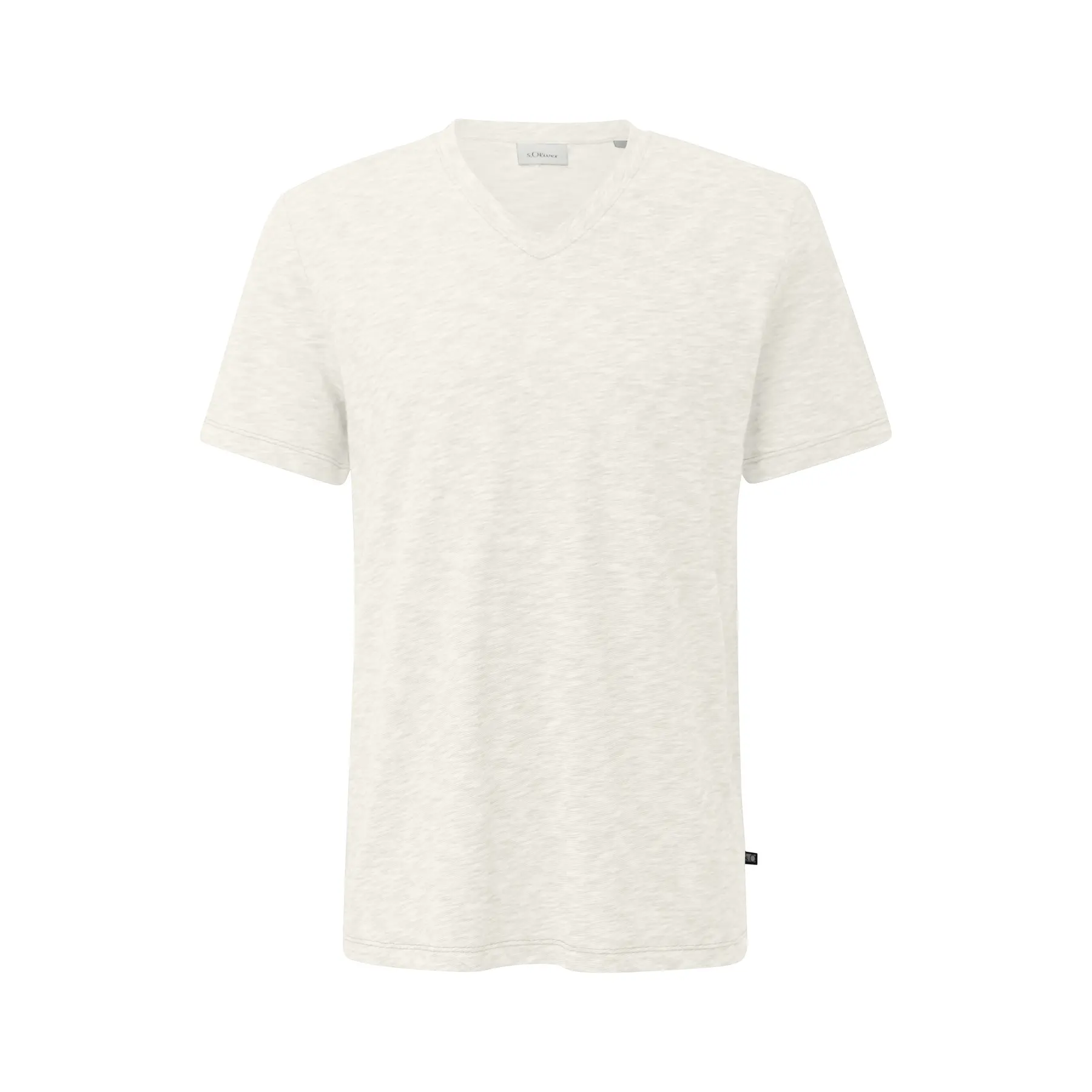 V-Ausschnitt T-Shirt aus Baumwolle mit regulärem Schnitt s.Oliver