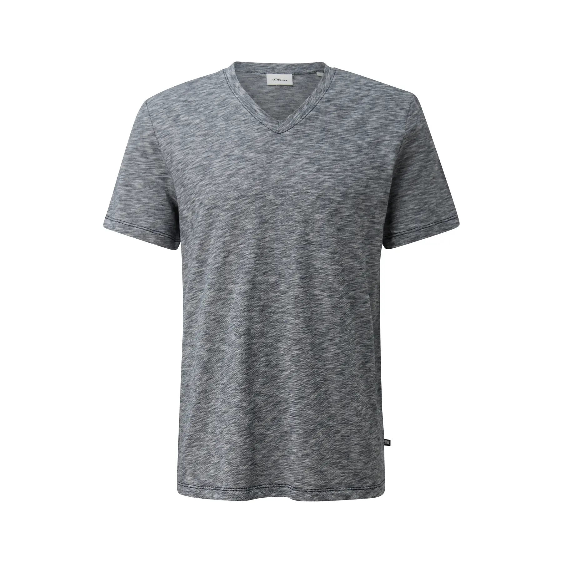 V-Ausschnitt T-Shirt aus Baumwolle mit regulärem Schnitt s.Oliver