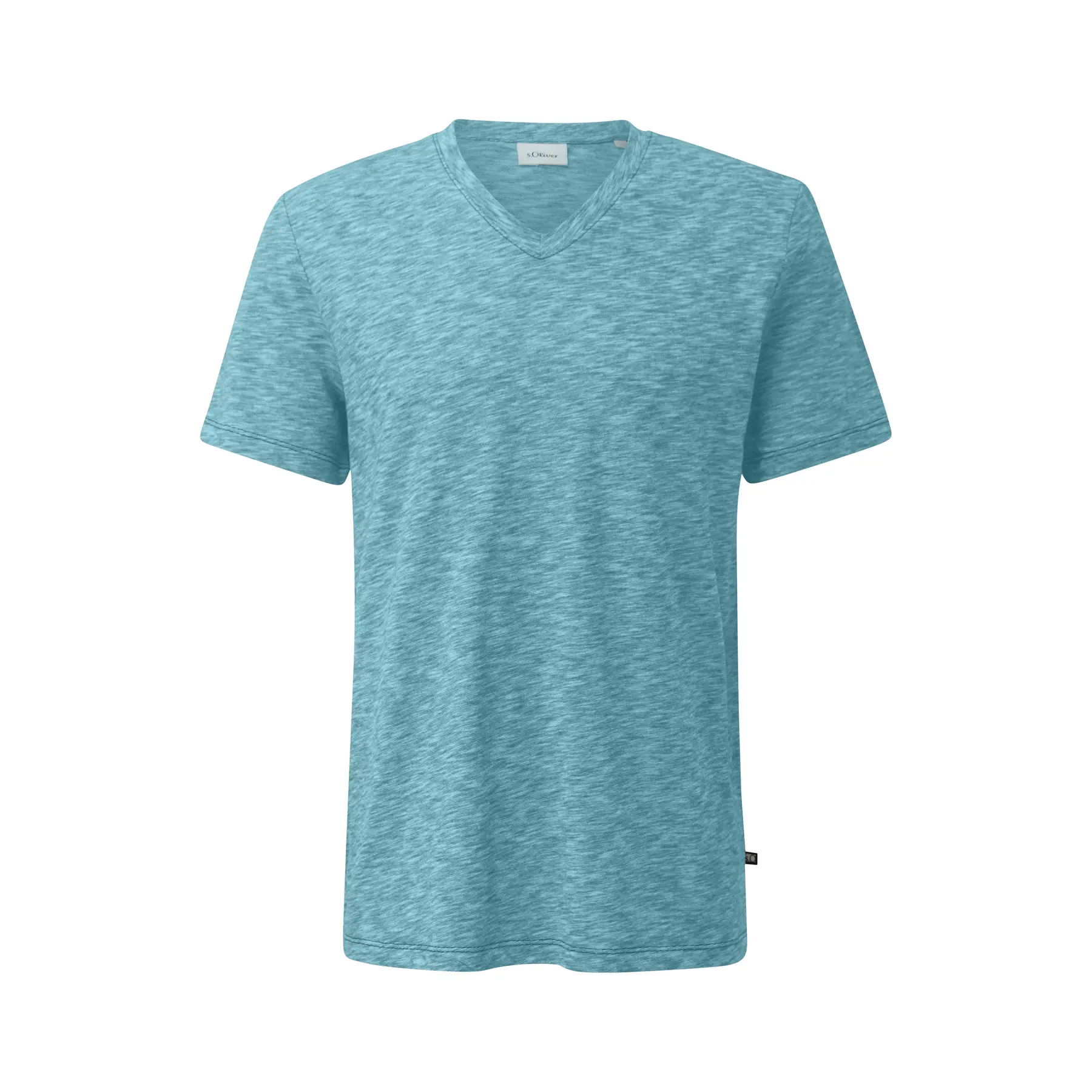 V-Ausschnitt T-Shirt aus Baumwolle mit regulärem Schnitt s.Oliver