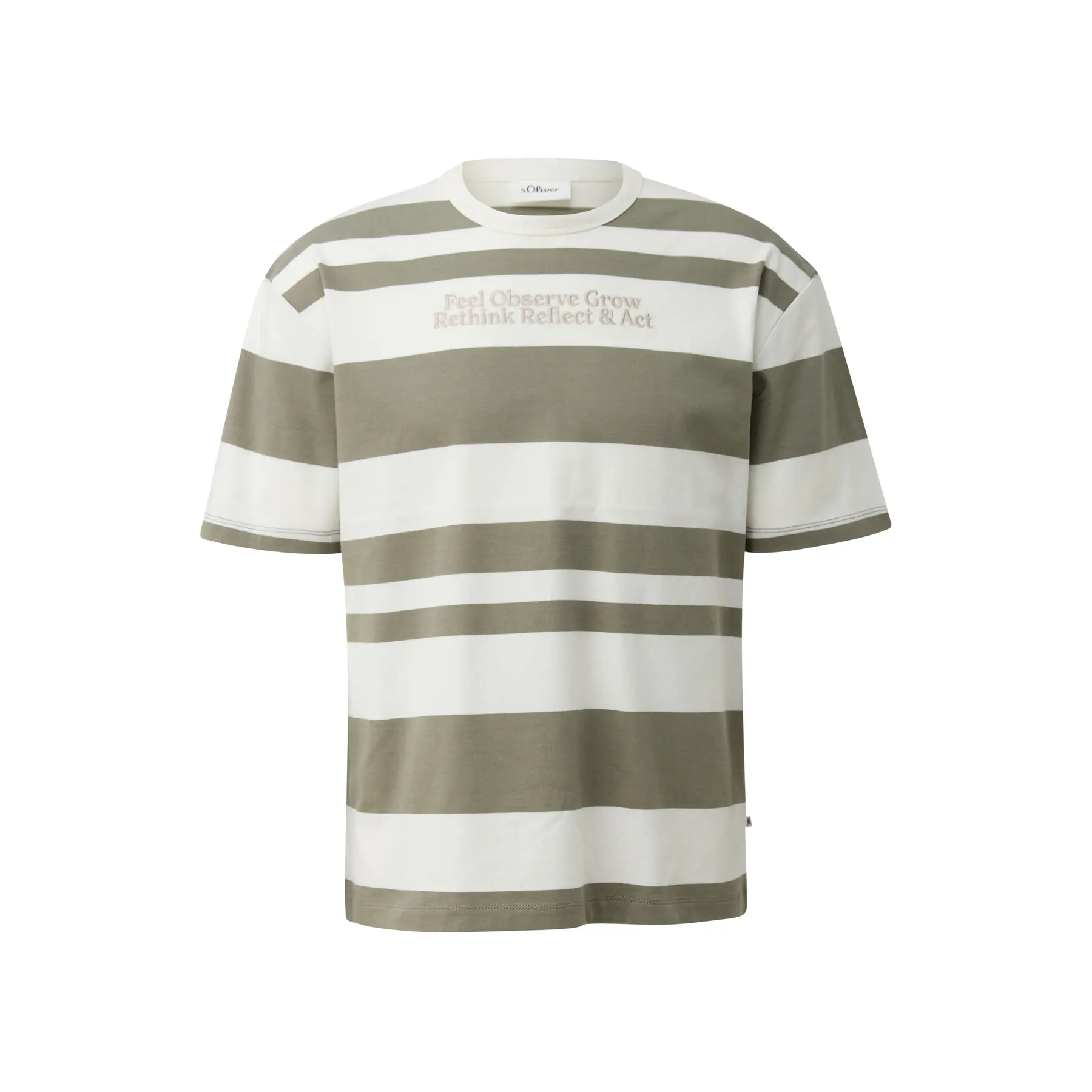 Premium Katoenen T-shirt met Druk voorzijde s.Oliver