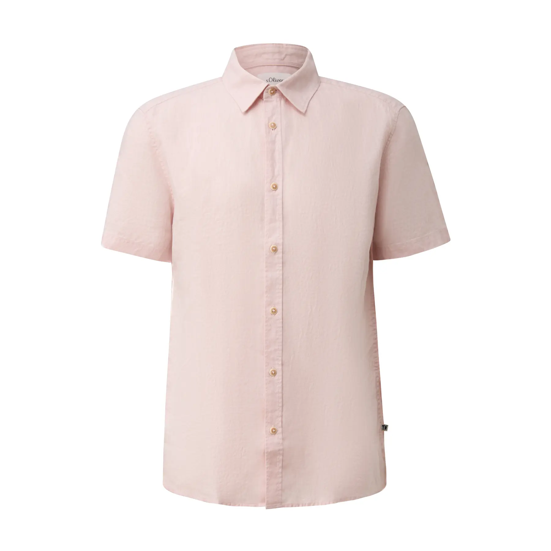Chemise Leggera in Lino con Collo Italiano s.Oliver