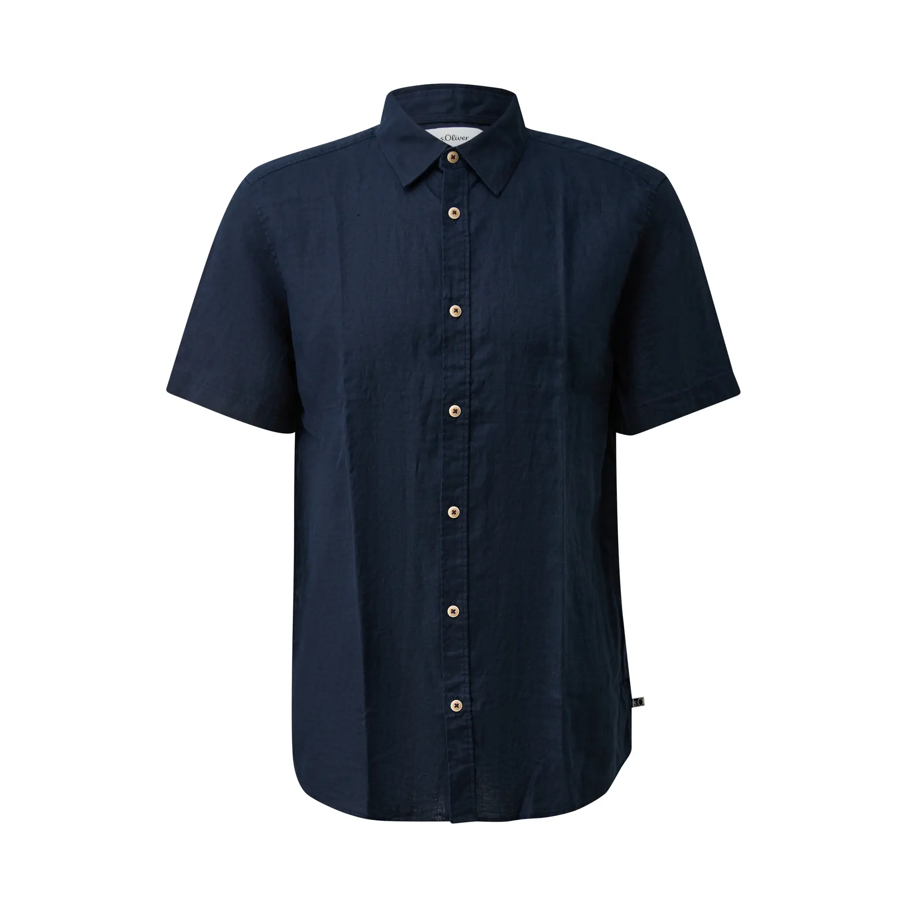 Chemise Leggera in Lino con Collo Italiano s.Oliver