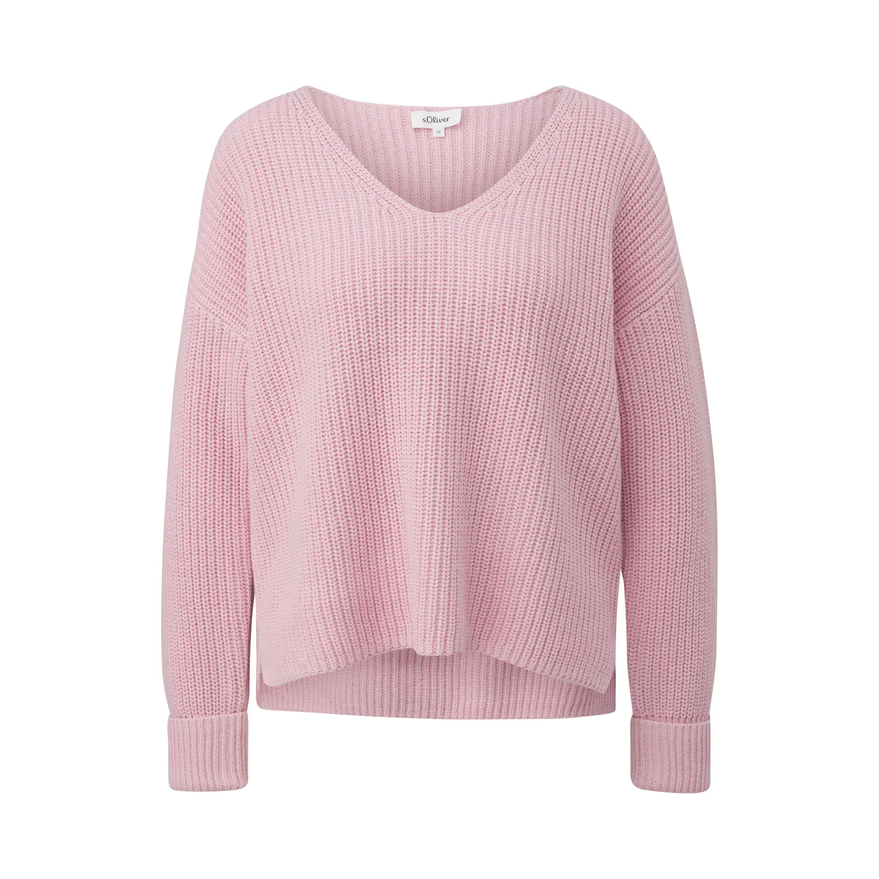 Pullover Morbido con Collo a V Relaxed Fit Donna s.Oliver