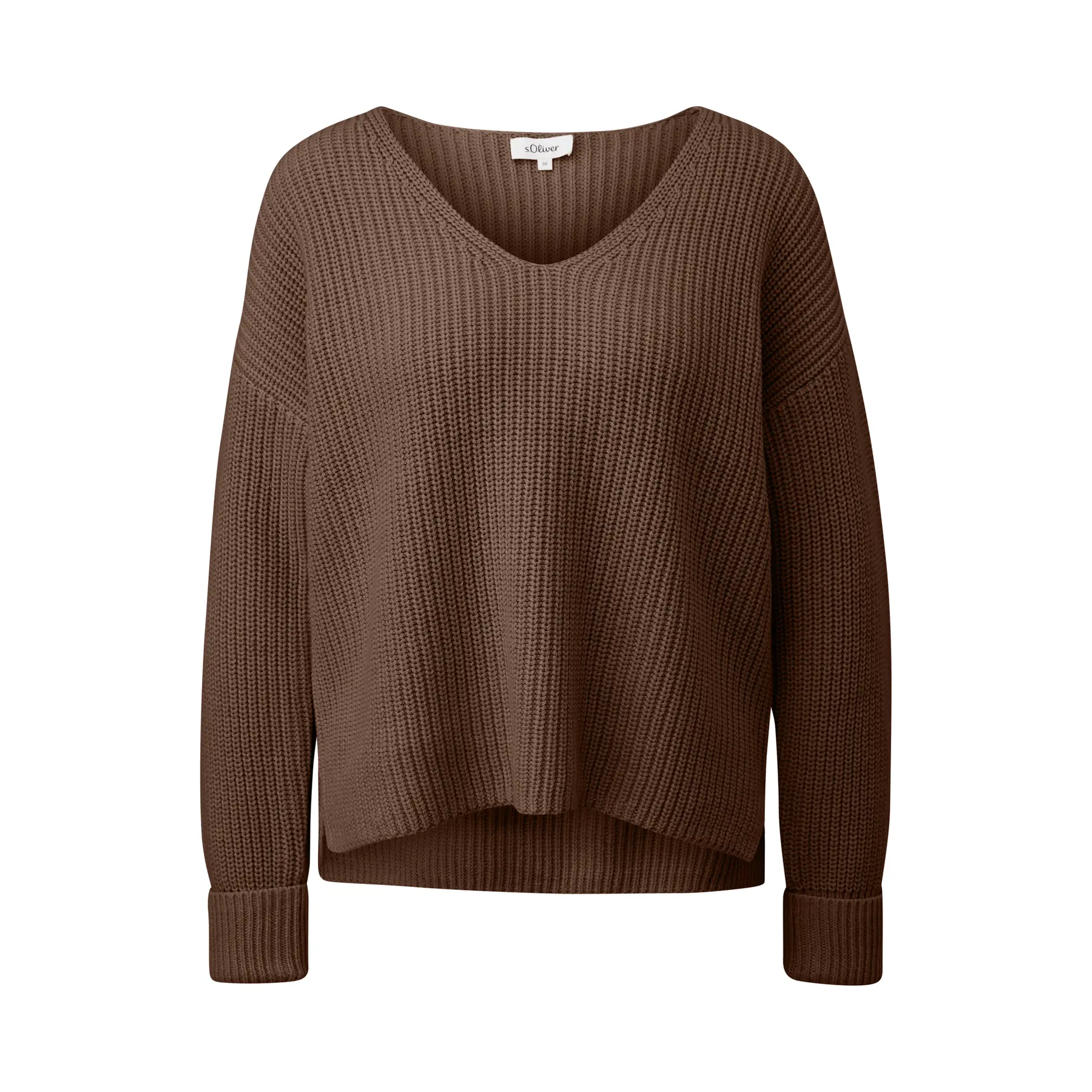 Pullover Morbido con Collo a V Relaxed Fit Donna s.Oliver