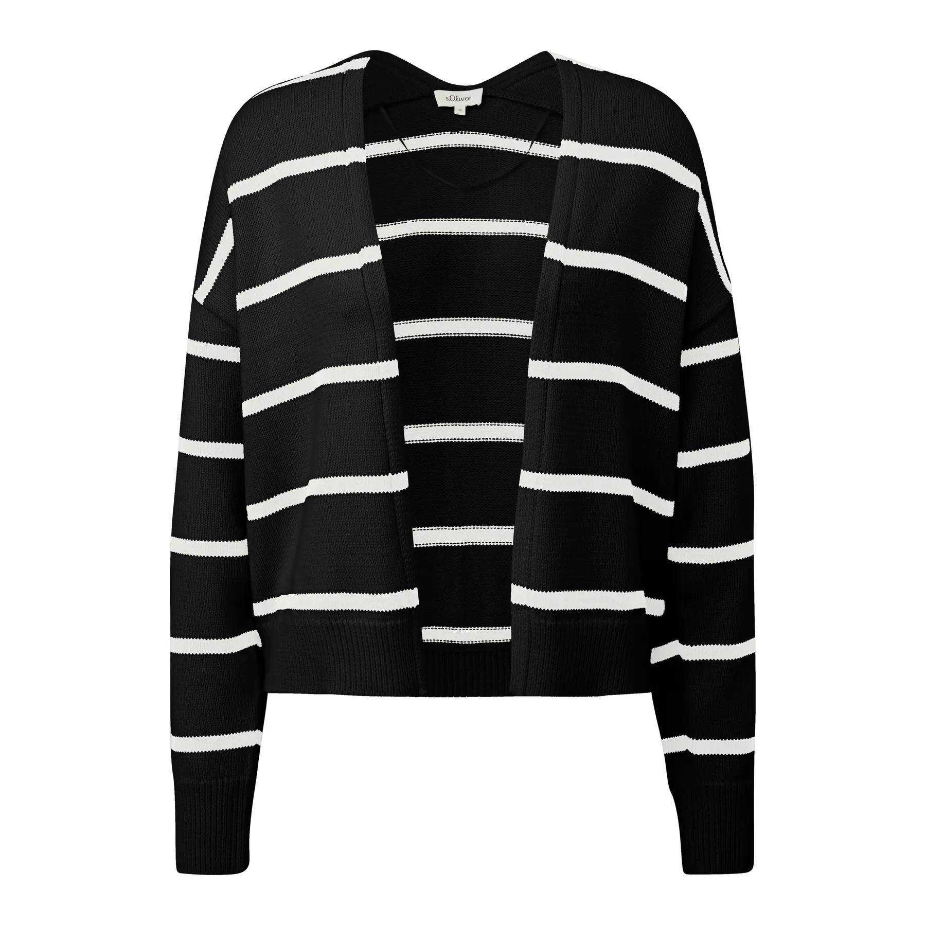 Cardigan a righe in misto cotone donna s.Oliver