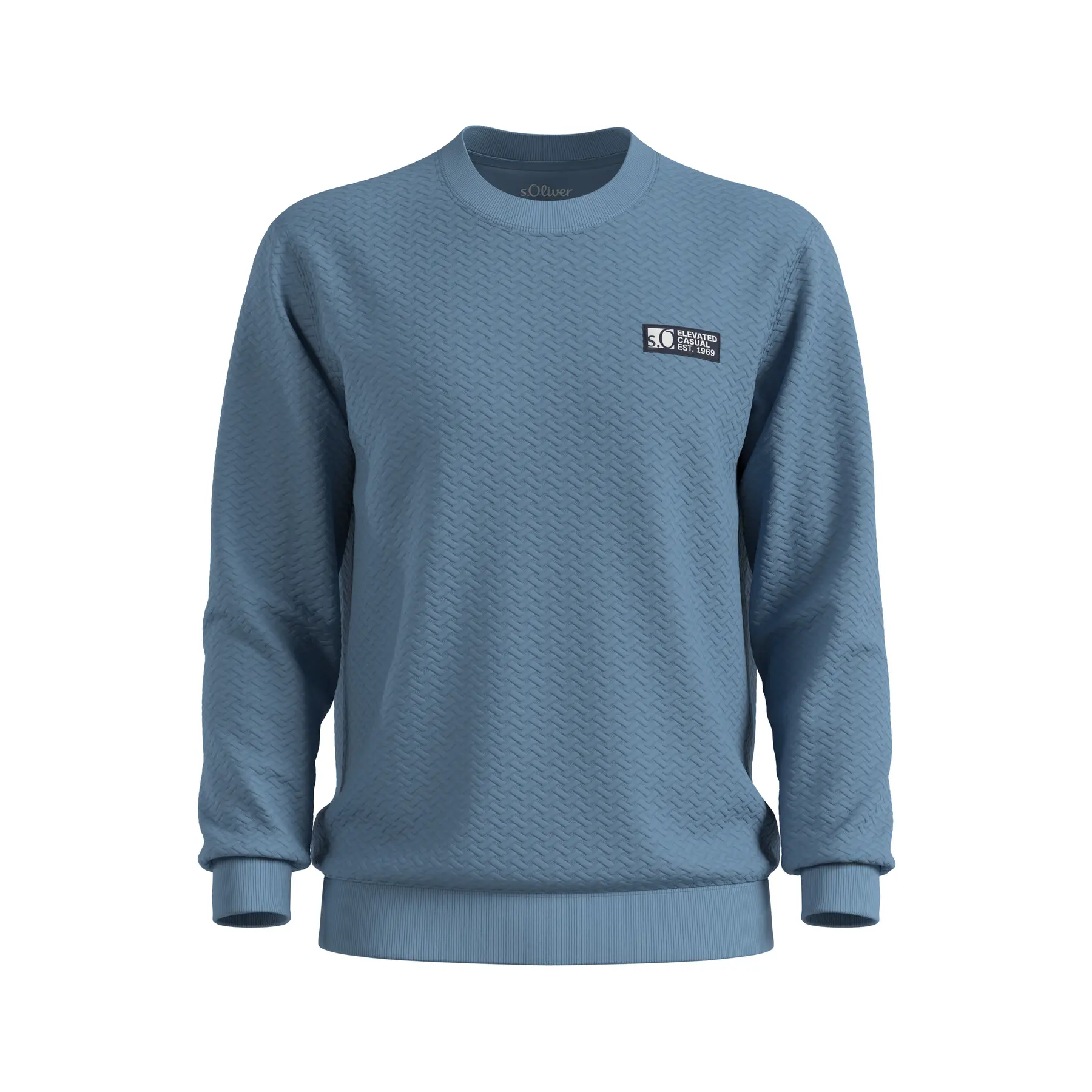 Sweatshirt mit Logo und Steppnähten s.Oliver