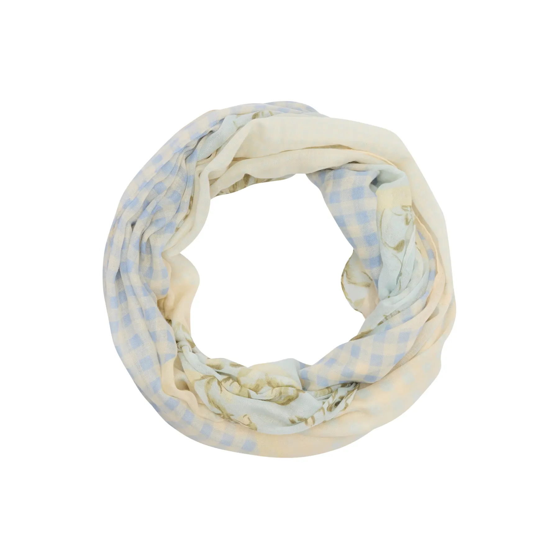 Foulard à motifs floraux mélangés et design à carreaux donna s.Oliver