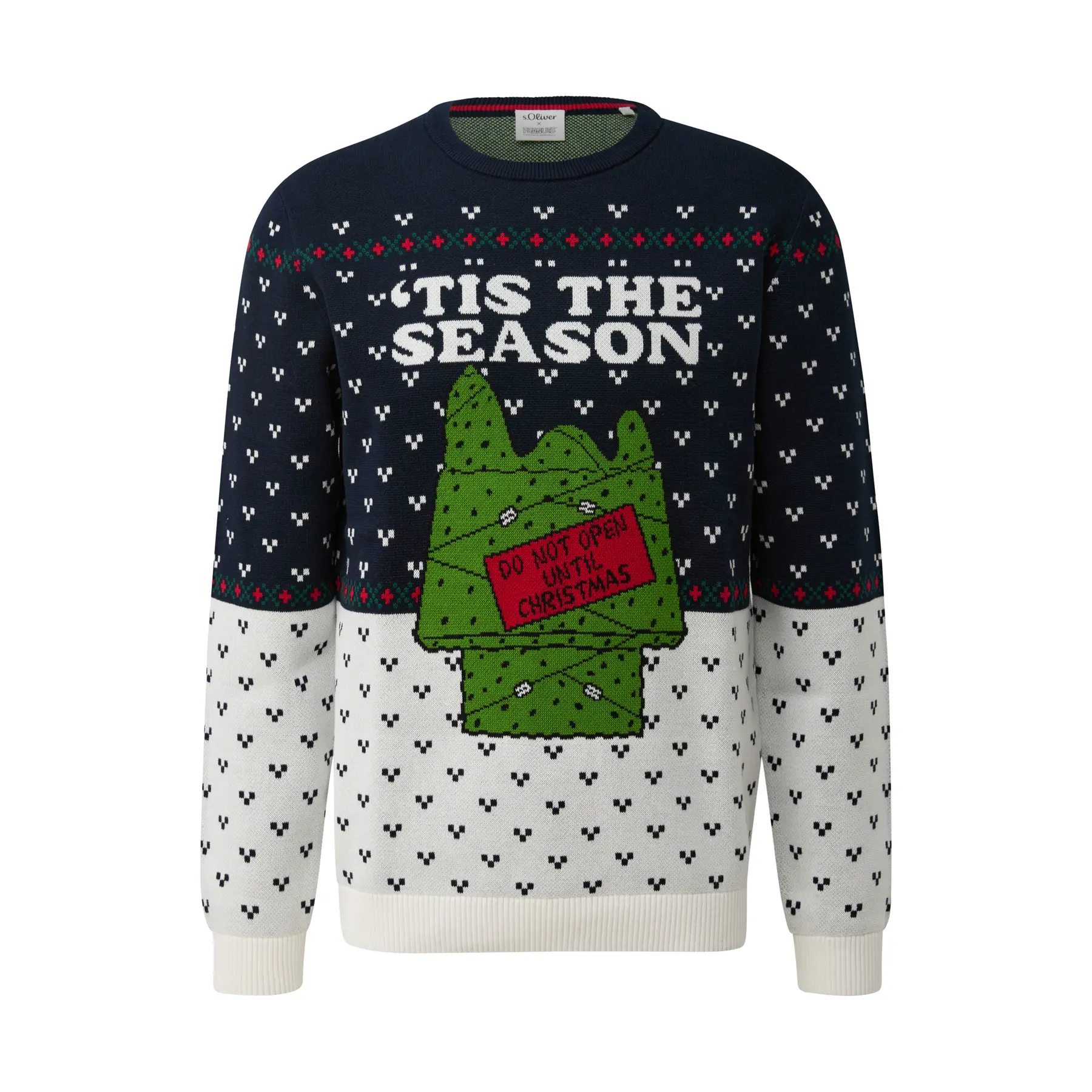 Weihnachtsmuster Jacquard-Strickpullover s.Oliver