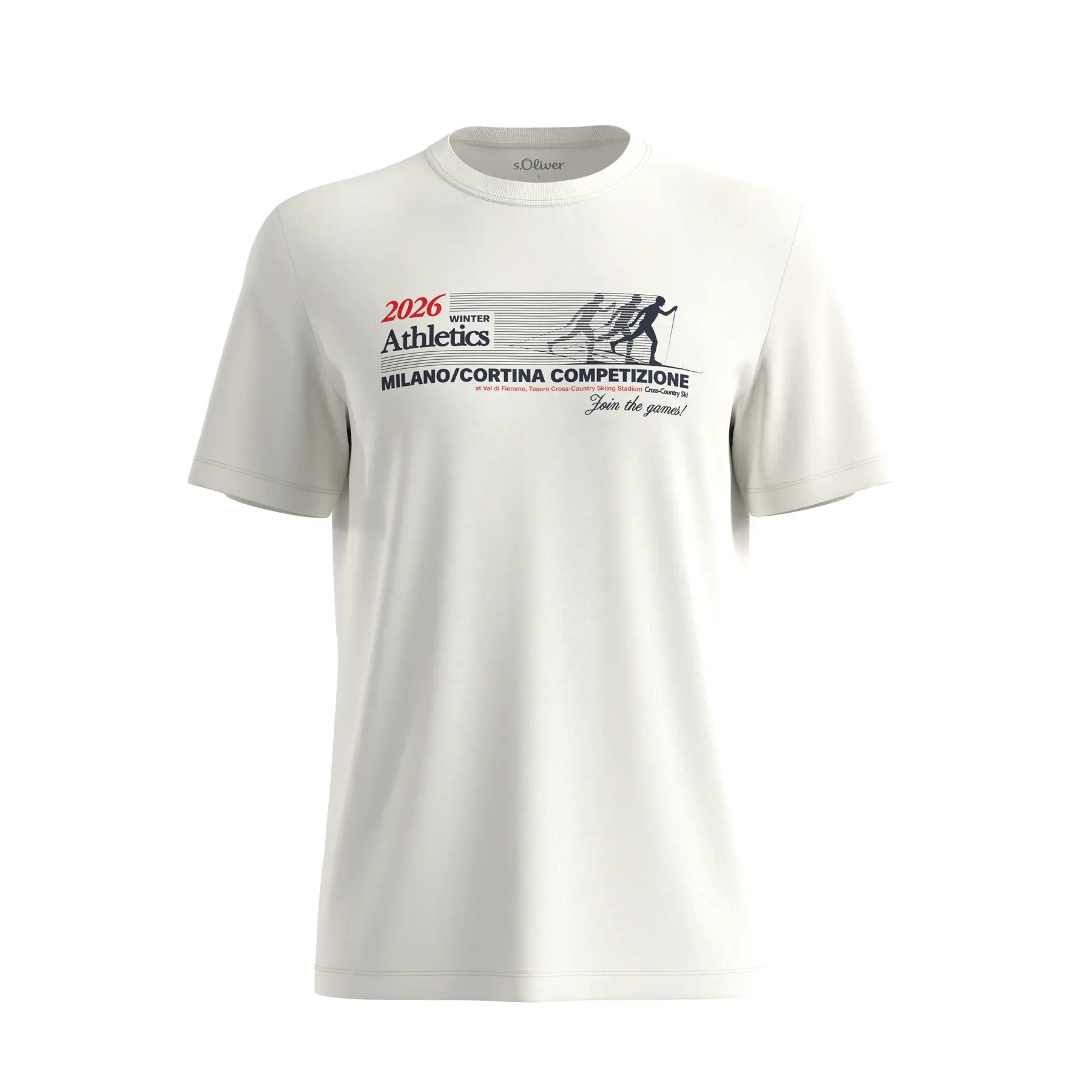 T-Shirt aus dickem Jersey mit Artwork s.Oliver