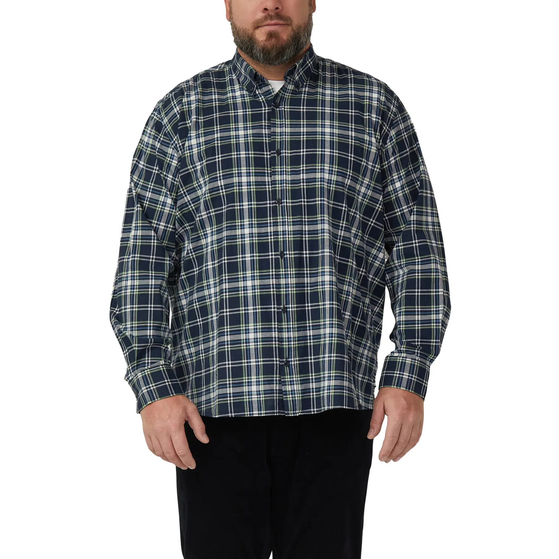 Standard Baumwollhemd mit kariertem Muster und Knopfleiste s.Oliver