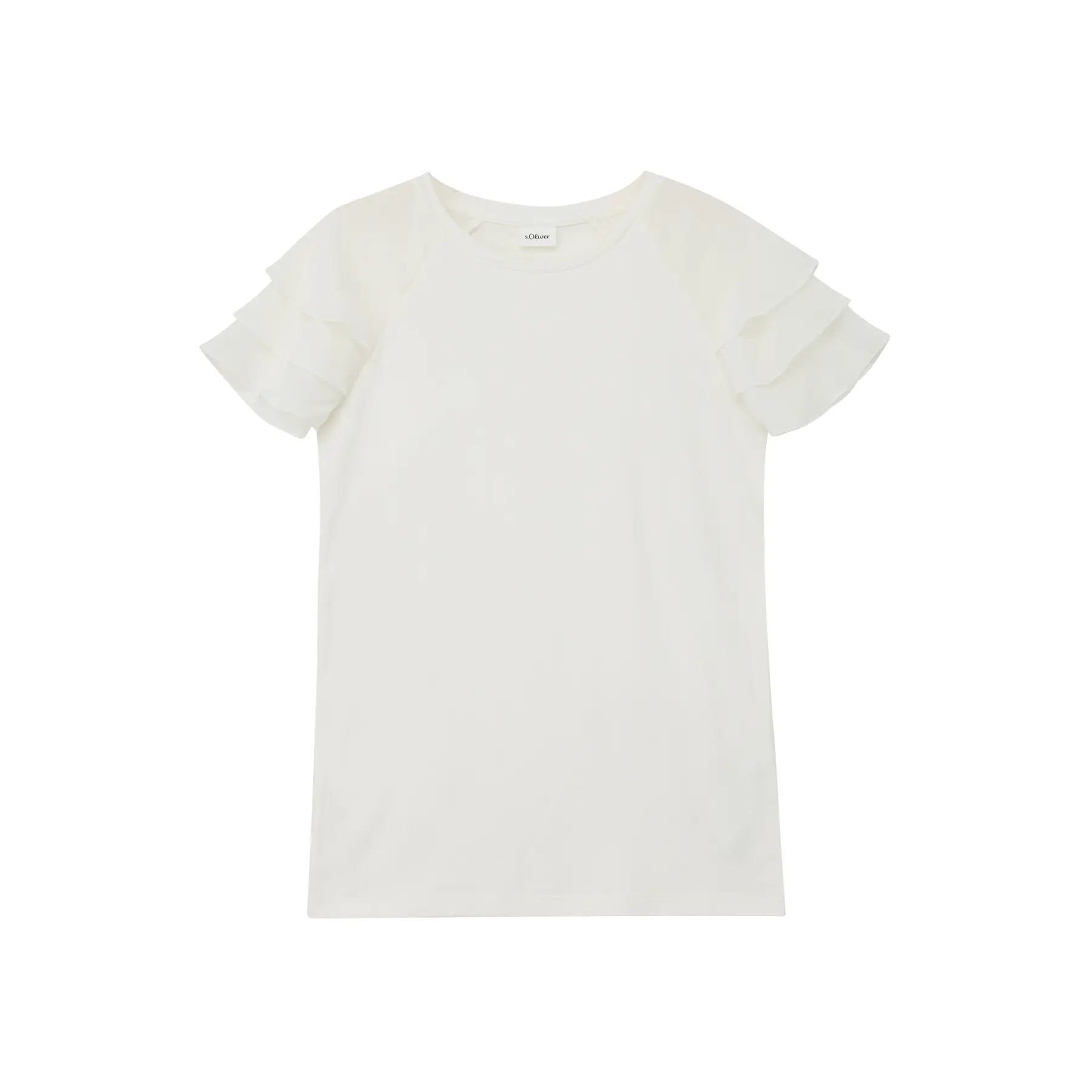 T-Shirt mit Rüschensäumen und Raglanärmeln Mädchen s.Oliver