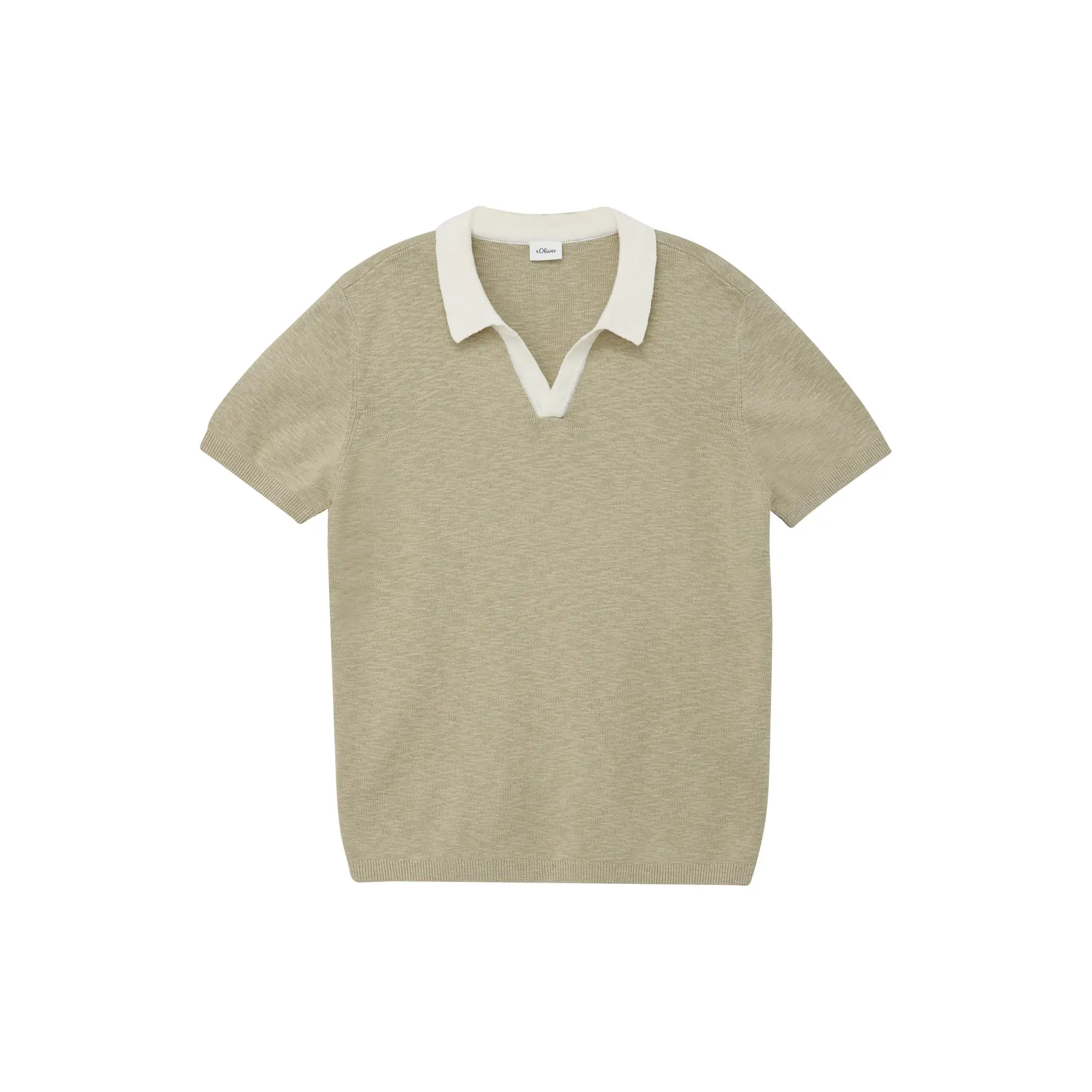 Polo aus Strick mit gerippten Säumen für Kinder s.Oliver