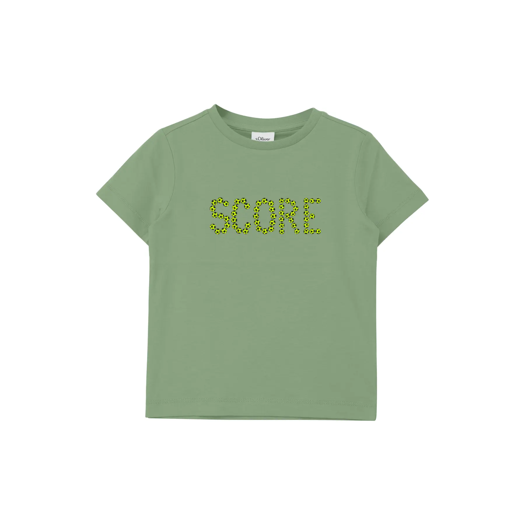 Gerade geschnittenes T-Shirt mit Druck vorne und hinten Kinder s.Oliver